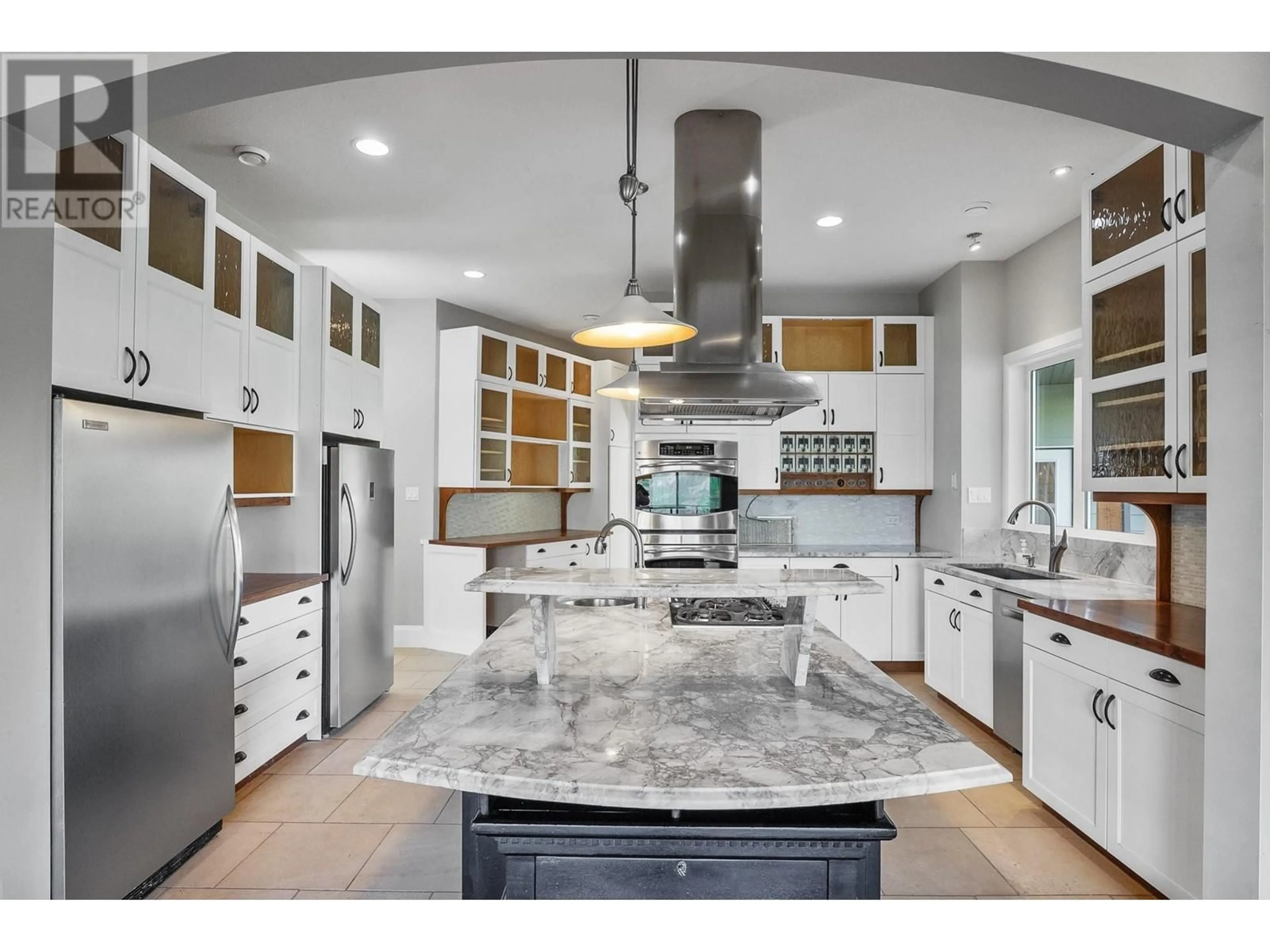 Contemporary kitchen, ceramic/tile floor for 3425 D'EASUM ROAD, Merritt British Columbia V1K1R4