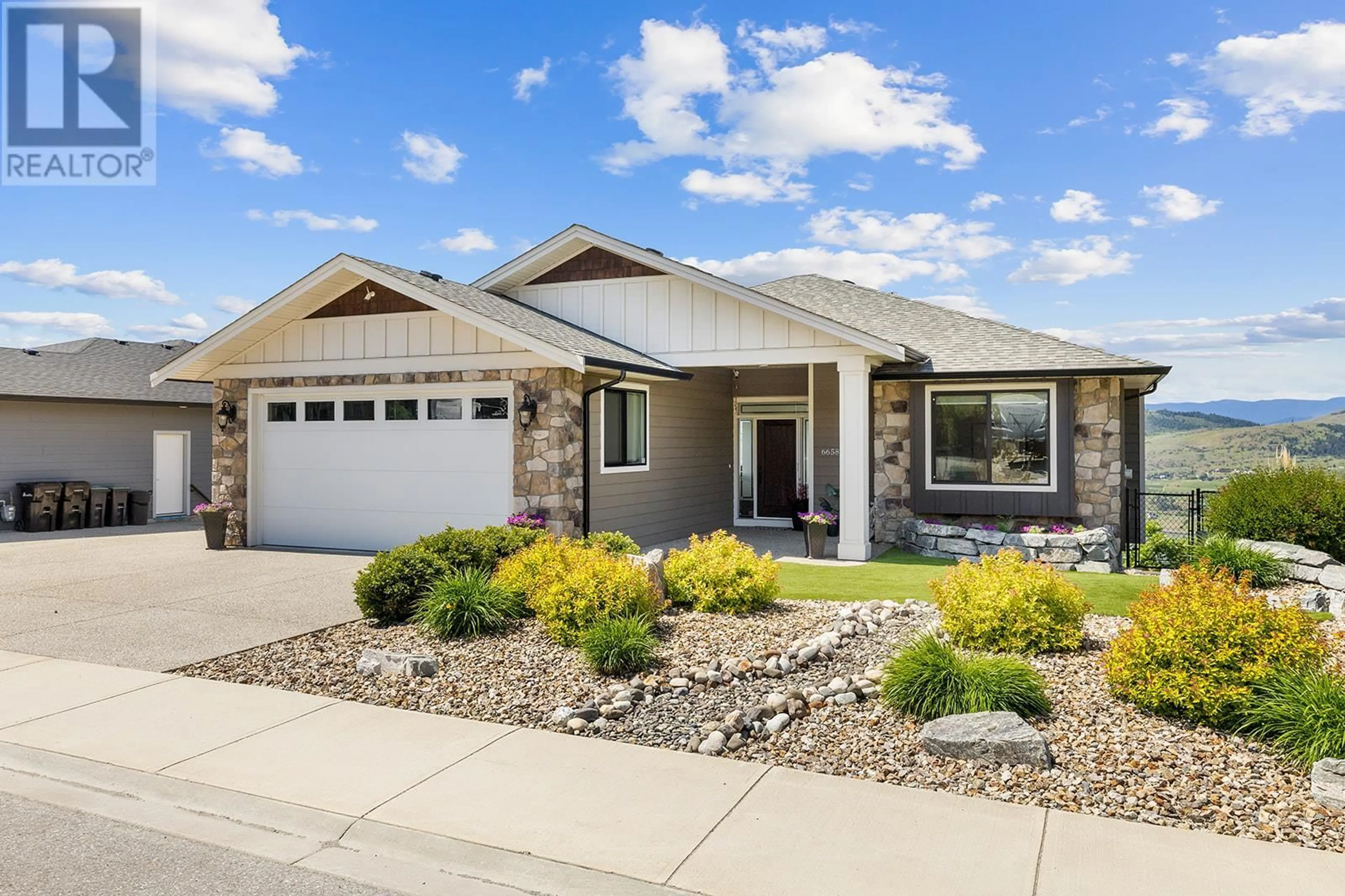Home with vinyl exterior material, street for 6658 BLACKCOMB WAY, Vernon British Columbia V1B4E1