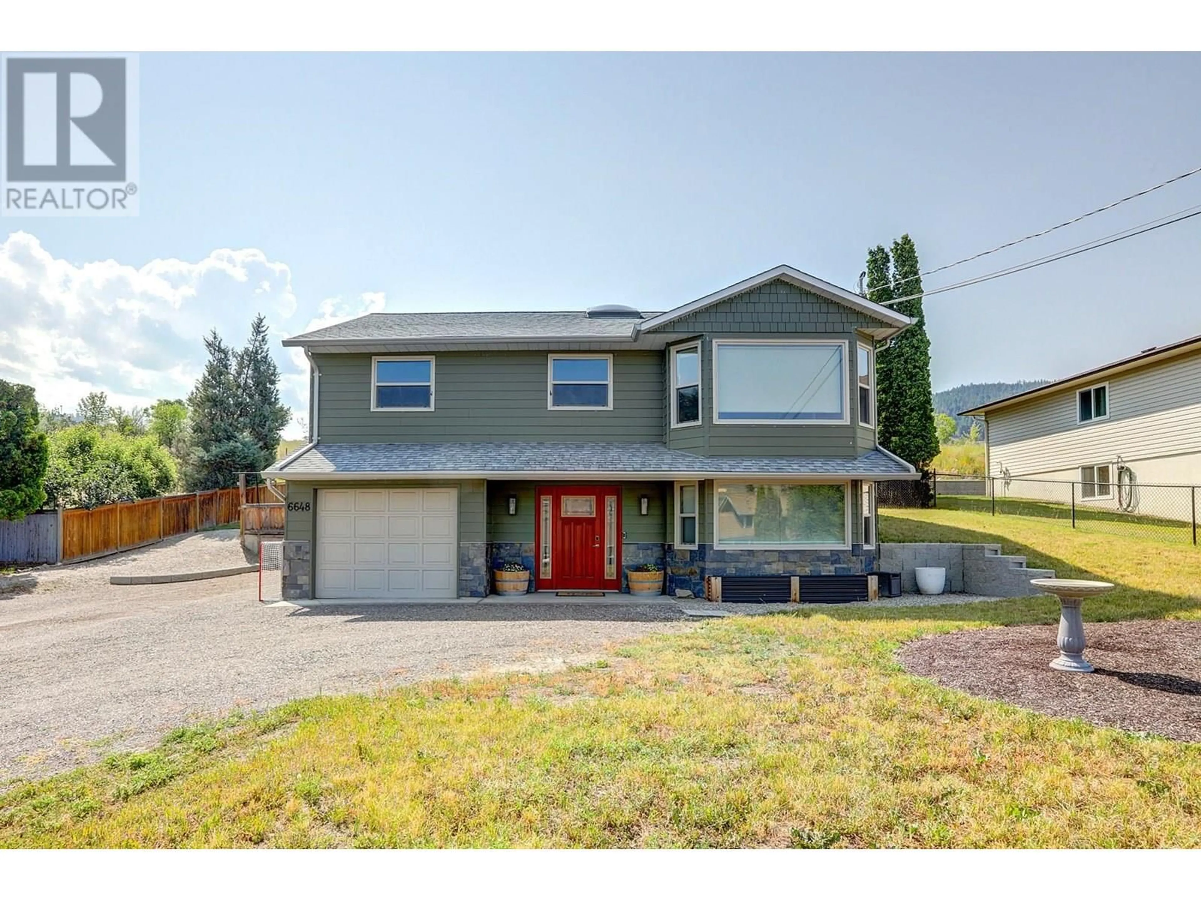 Home with vinyl exterior material, street for 6648 APOLLO ROAD, Vernon British Columbia V1H1J2