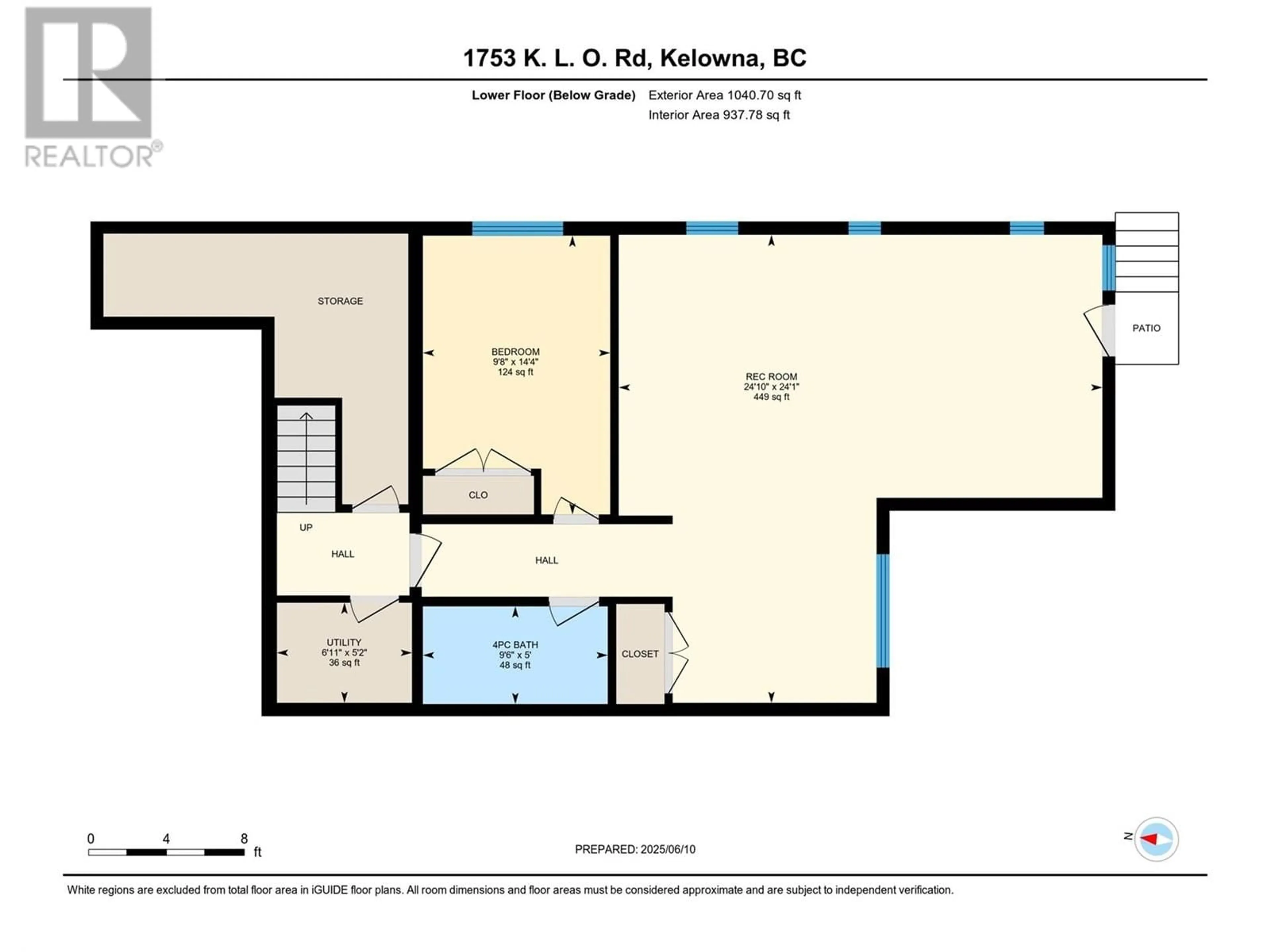 Floor plan for 1753 KLO ROAD, Kelowna British Columbia V1W3P3