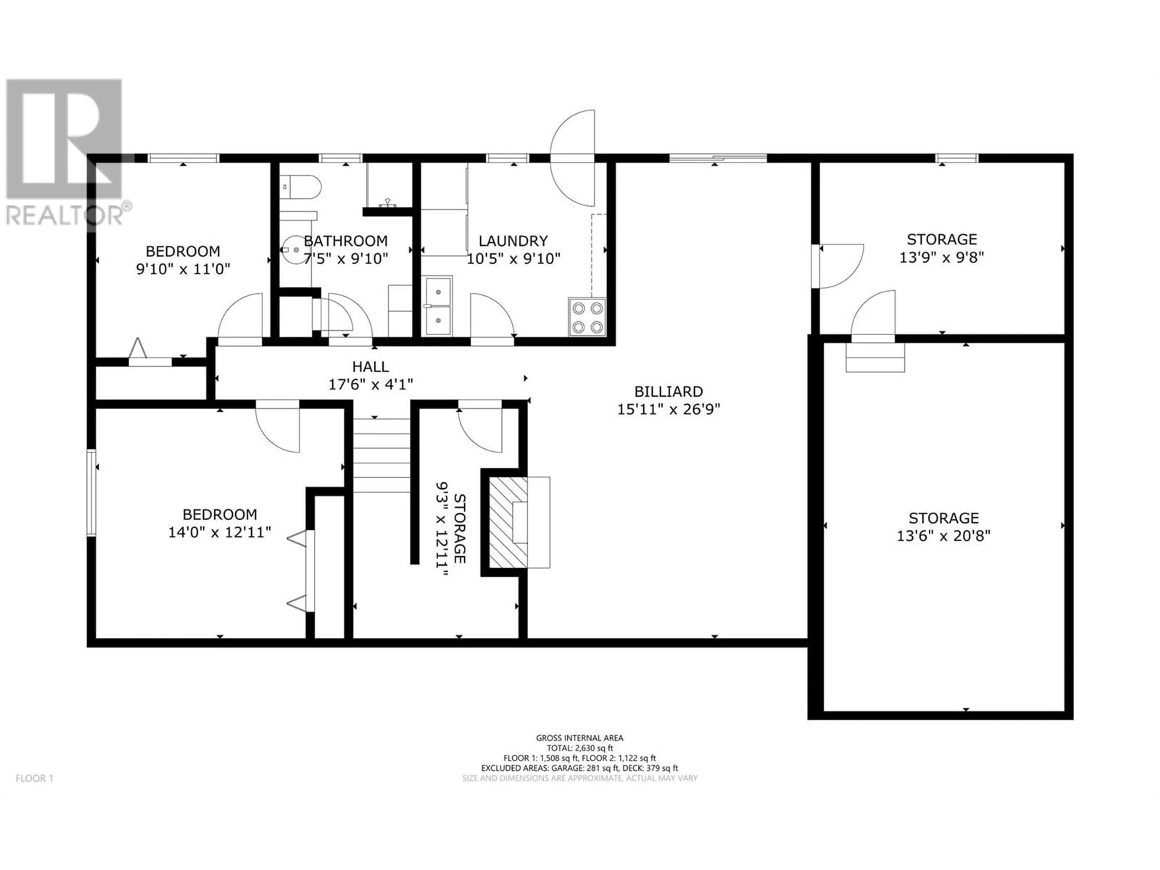 Floor plan for 1846 UPLAND AVENUE, Kelowna British Columbia V1Y4G7