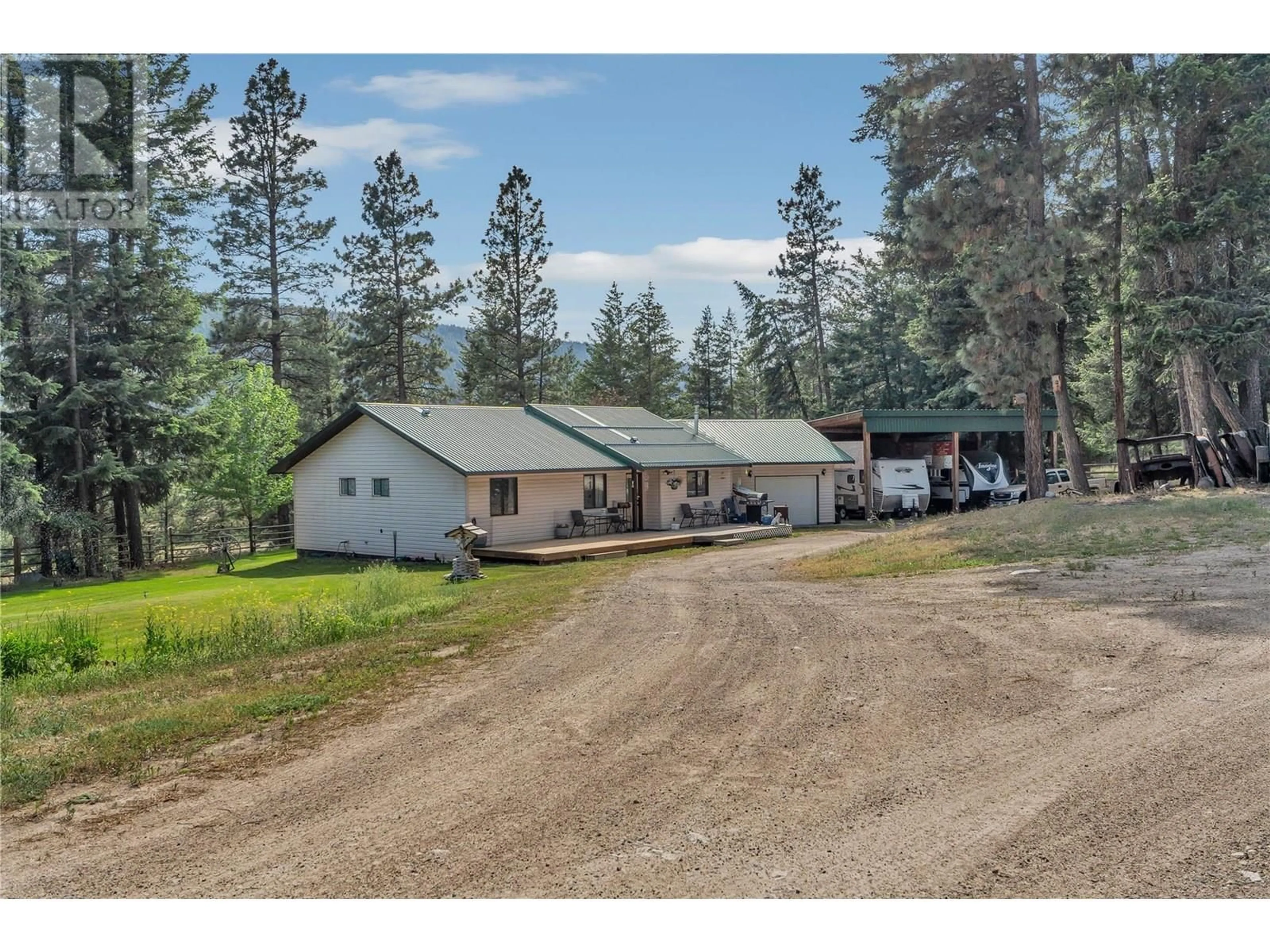 A pic from outside/outdoor area/front of a property/back of a property/a pic from drone, mountain view for 1116 OLD HEDLEY ROAD, Princeton British Columbia V0X1W0