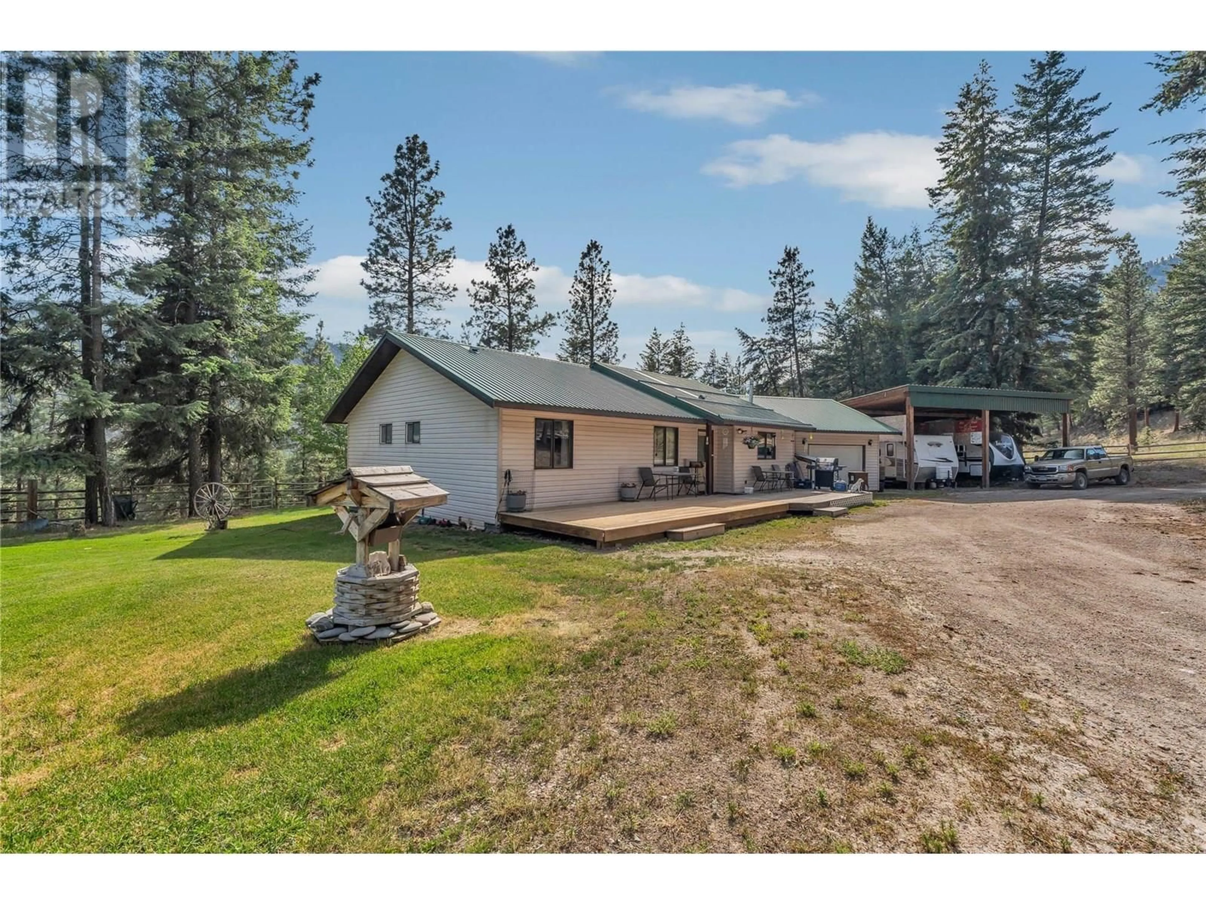 A pic from outside/outdoor area/front of a property/back of a property/a pic from drone, unknown for 1116 OLD HEDLEY ROAD, Princeton British Columbia V0X1W0