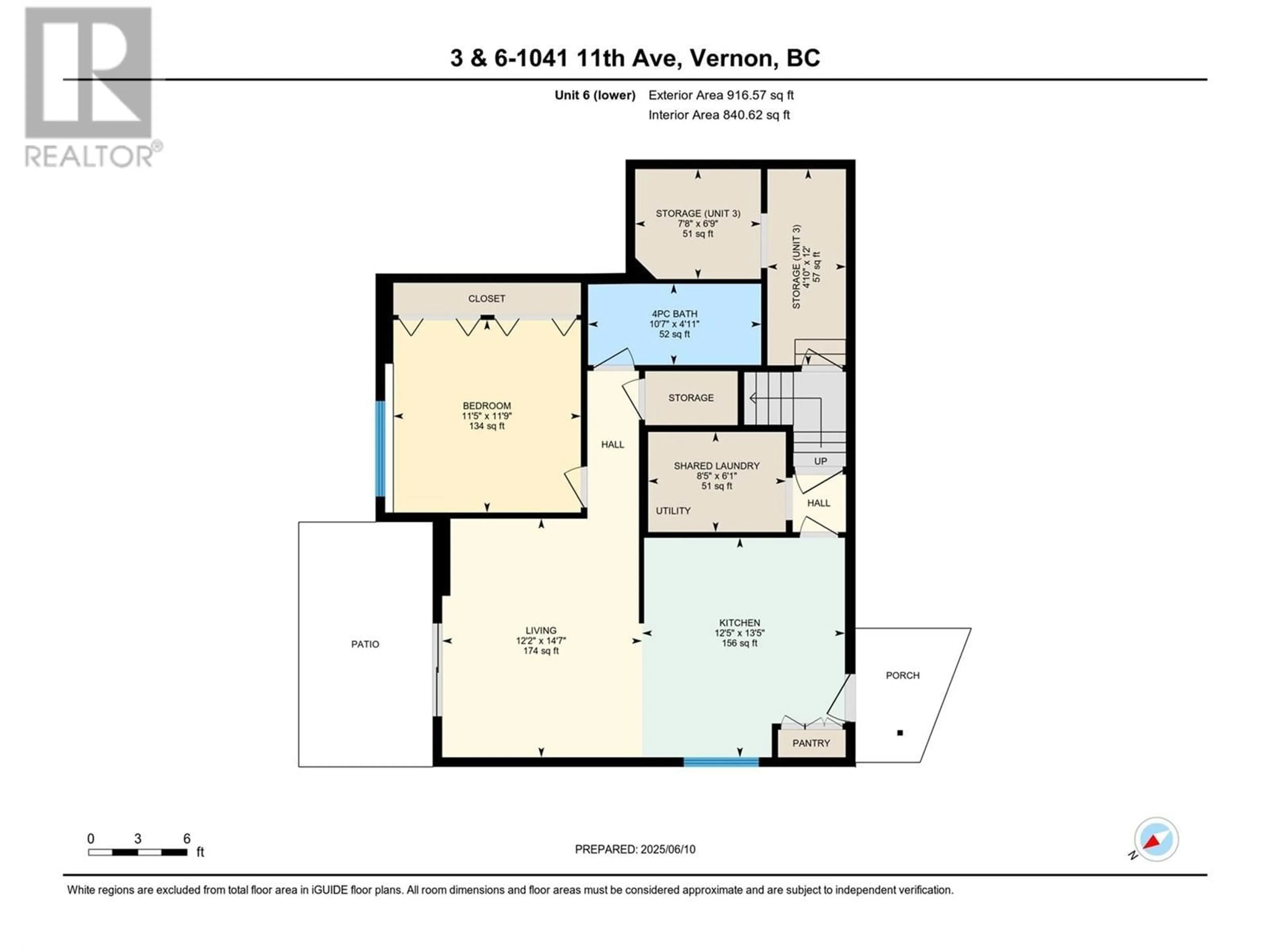Floor plan for 3 - 1041 11 AVENUE, Vernon British Columbia V1B2P8