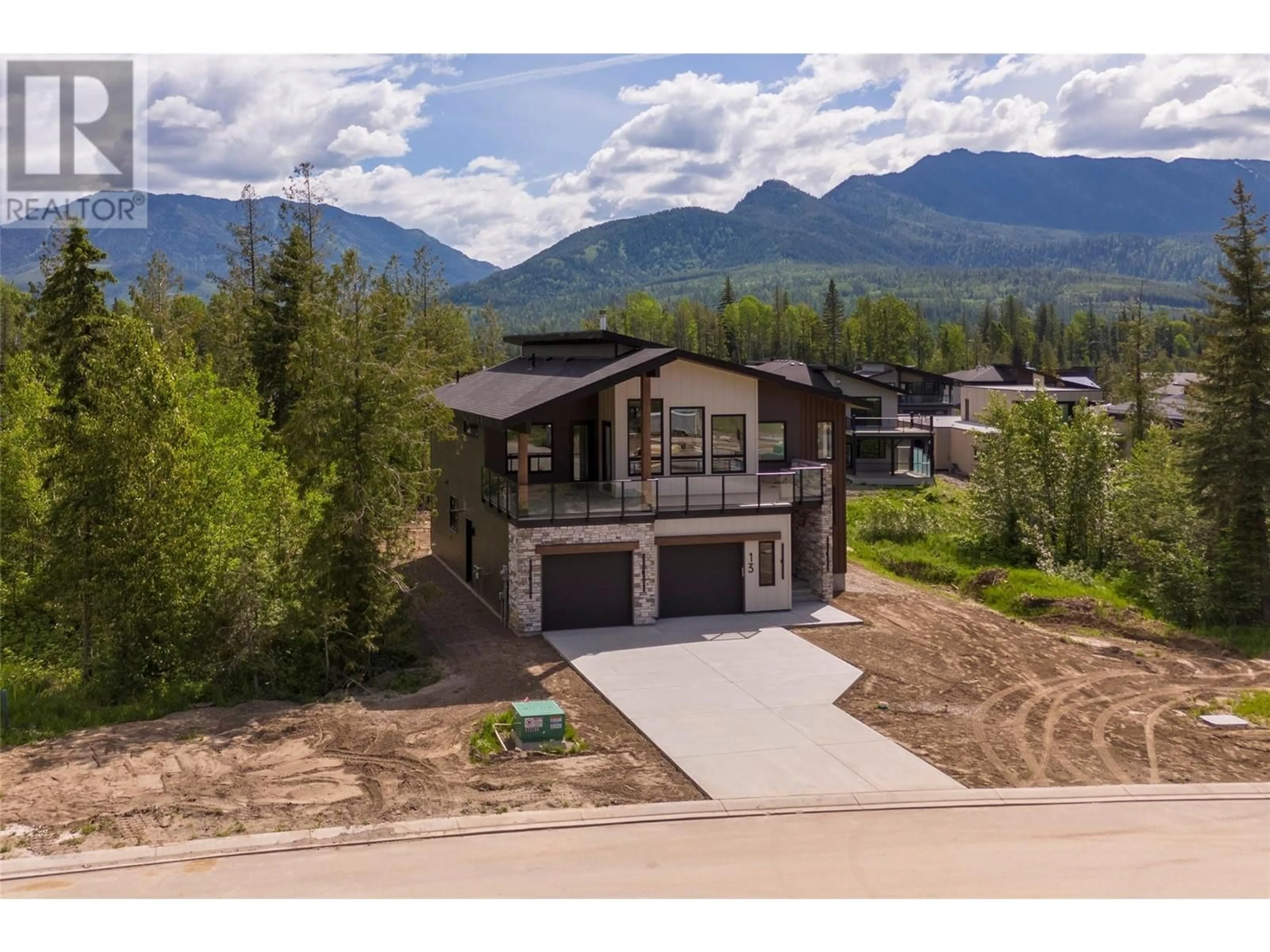 A pic from outside/outdoor area/front of a property/back of a property/a pic from drone, mountain view for 13 SUNSET LANE, Fernie British Columbia V0B1M1