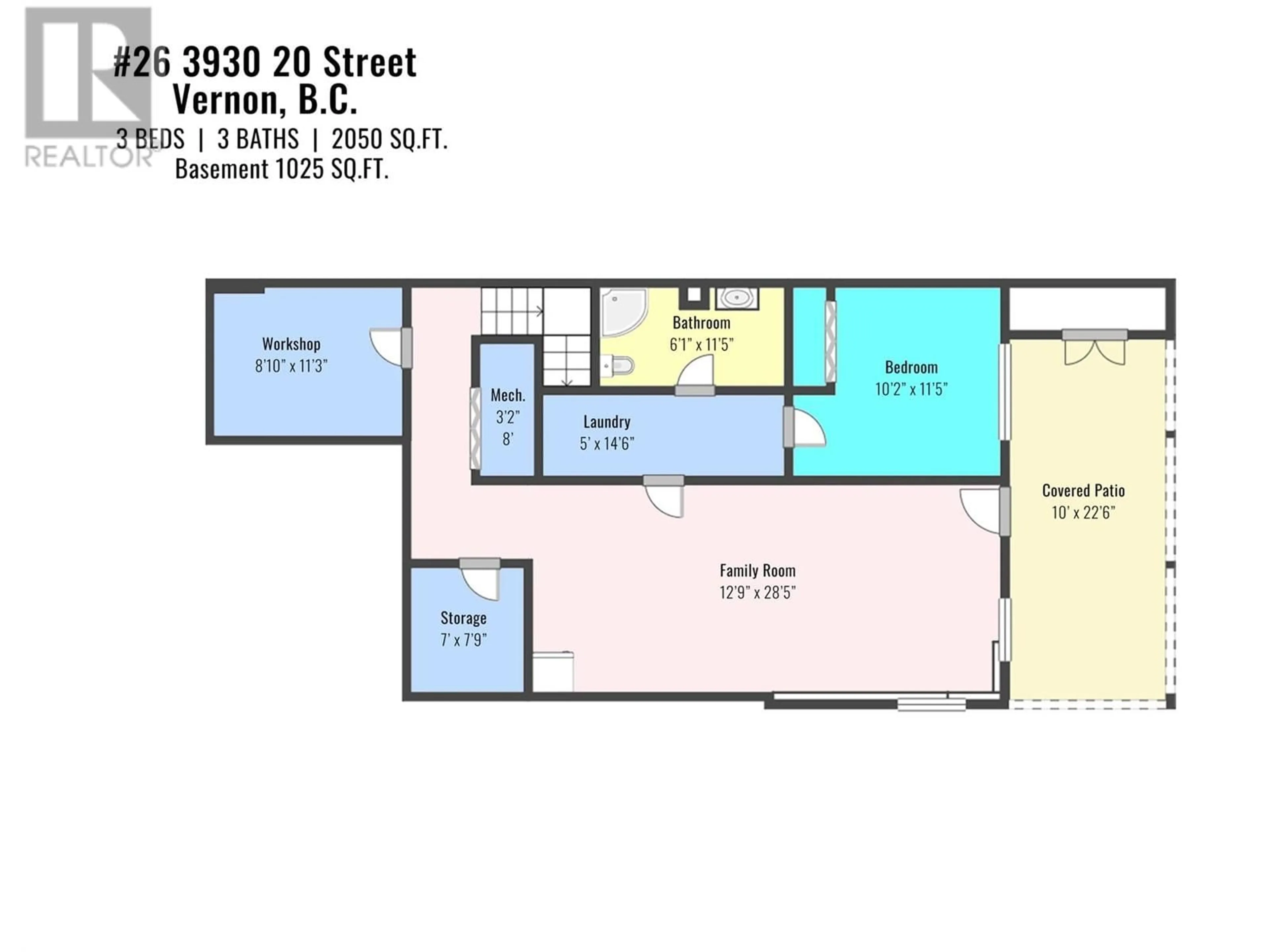 Floor plan for 26 - 3930 20 STREET, Vernon British Columbia V1T4C9