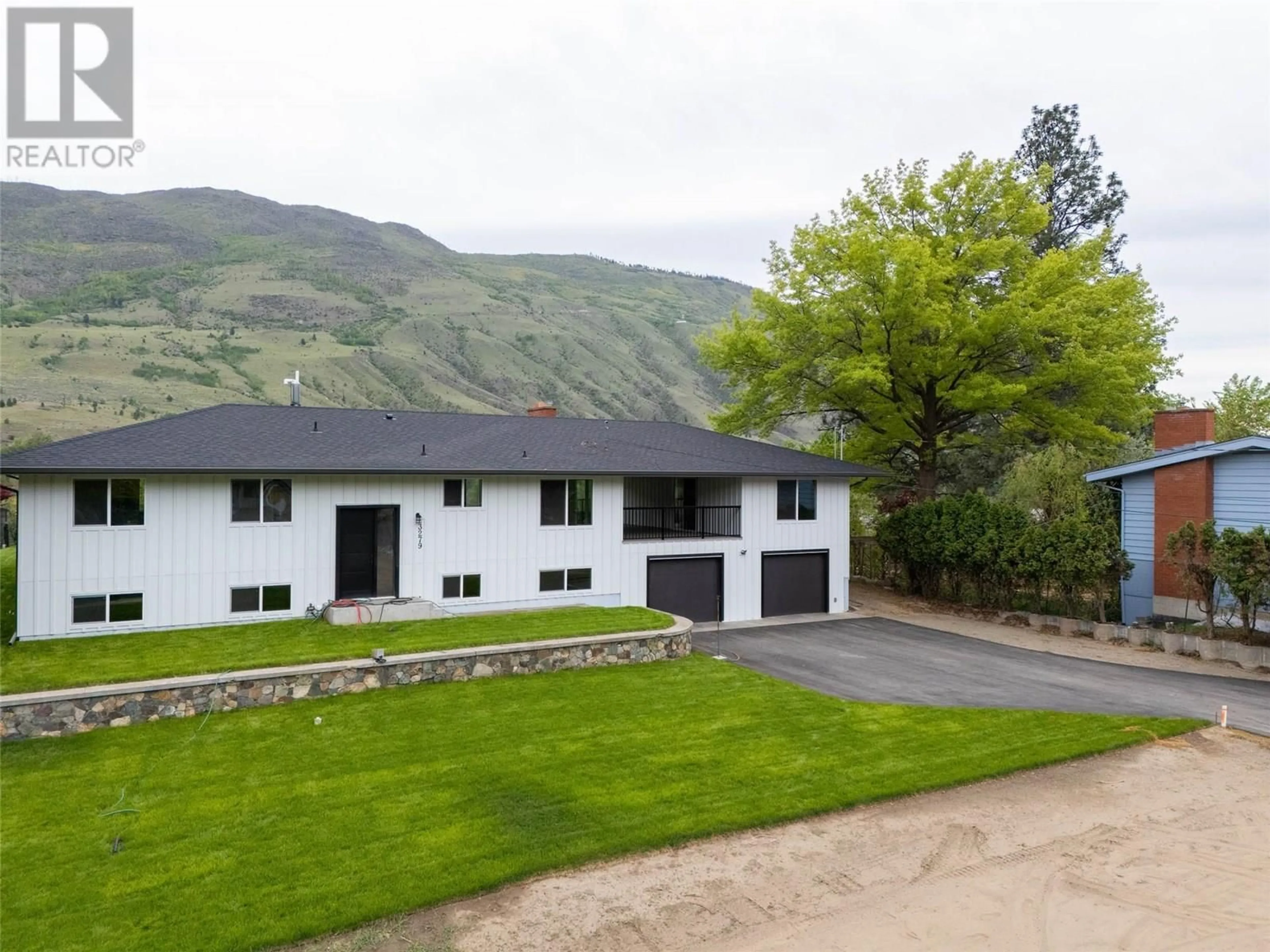 A pic from outside/outdoor area/front of a property/back of a property/a pic from drone, mountain view for 3279 SCHUBERT ROAD, Kamloops British Columbia V2B6Y4
