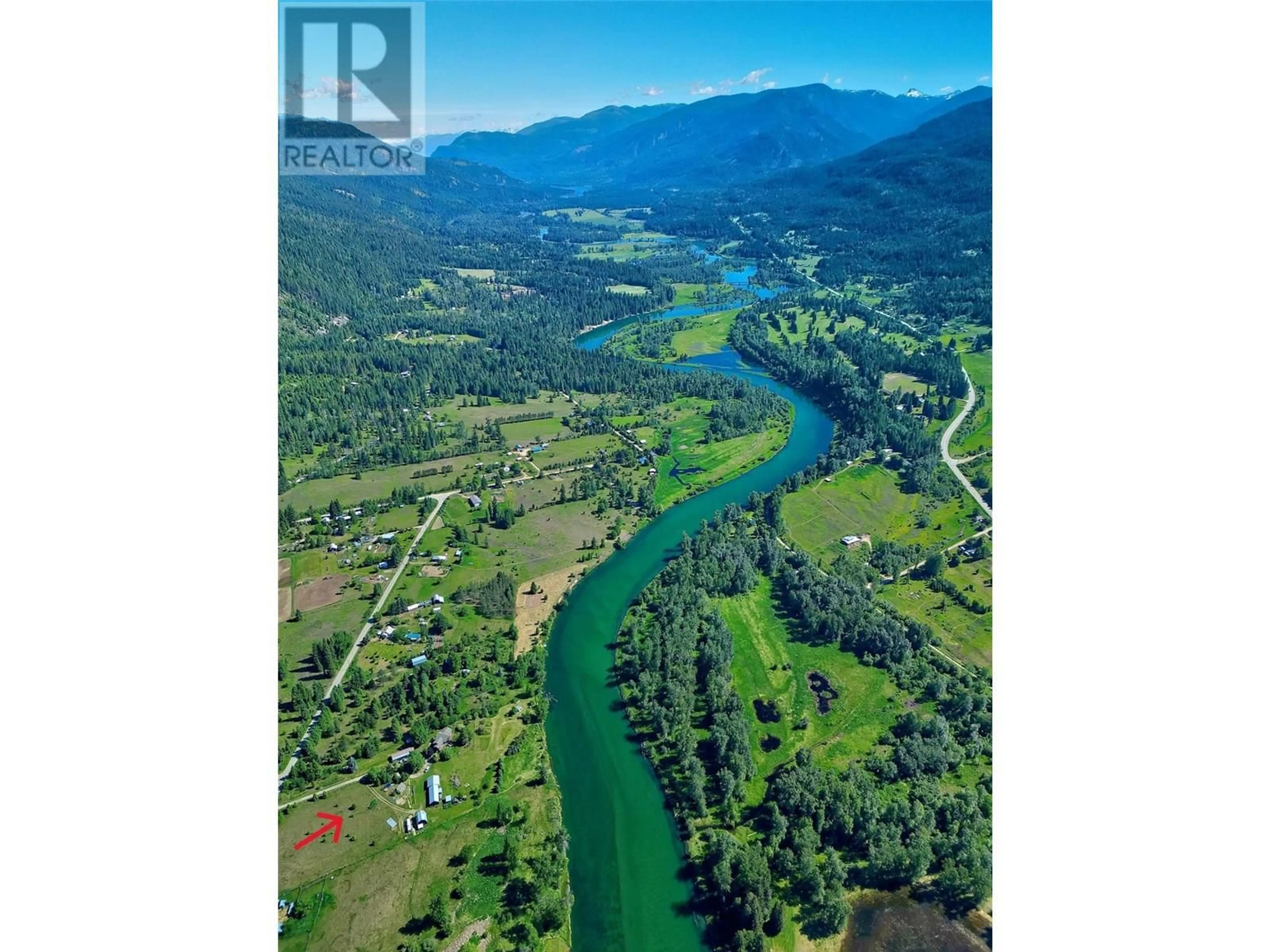 A pic from outside/outdoor area/front of a property/back of a property/a pic from drone, water/lake/river/ocean view for 6702 APPLEDALE LOWER ROAD, Winlaw British Columbia V0G2J0