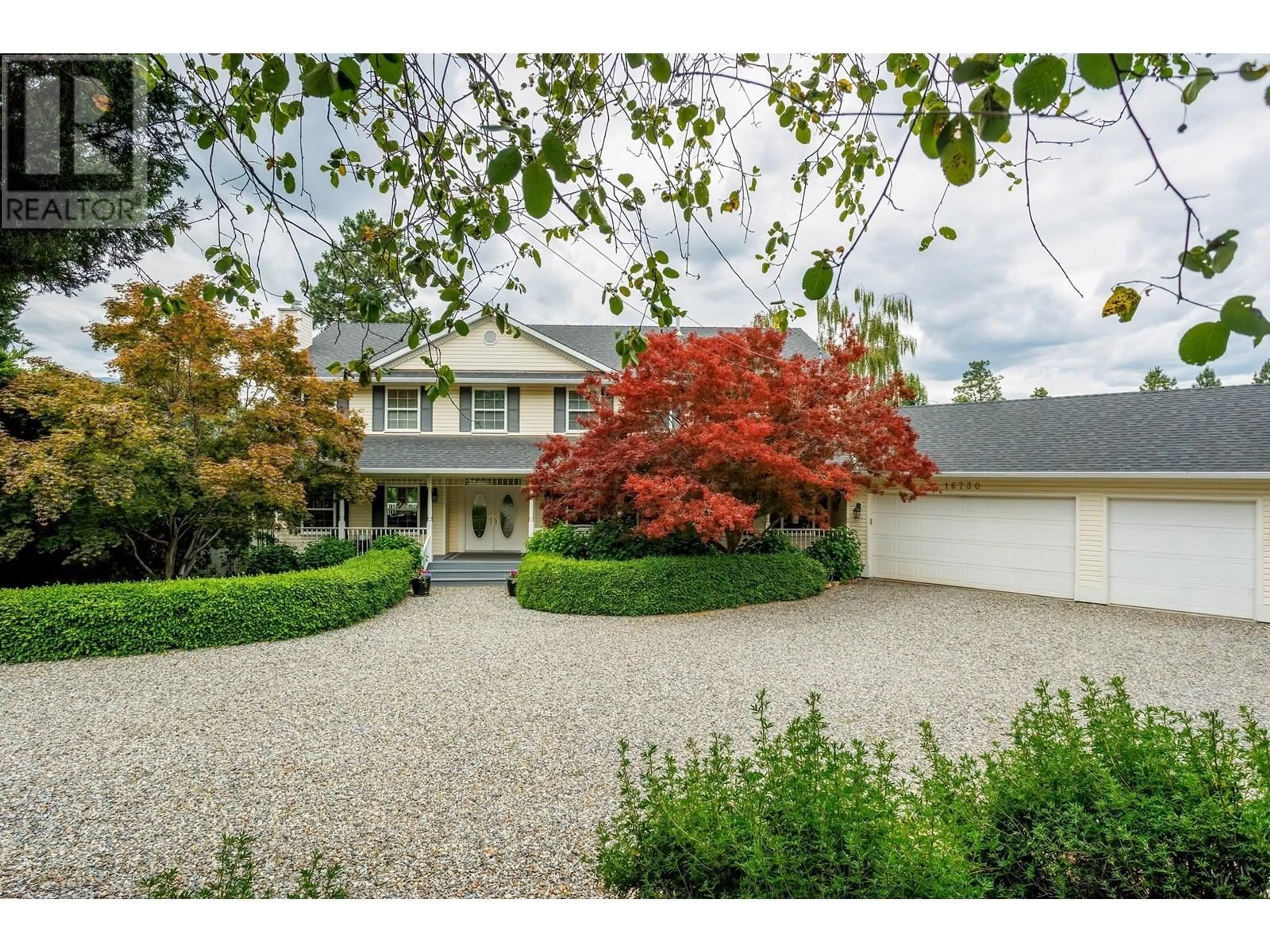 A pic from outside/outdoor area/front of a property/back of a property/a pic from drone, street for 16730 CARRS LANDING ROAD, Lake Country British Columbia V4V1B2