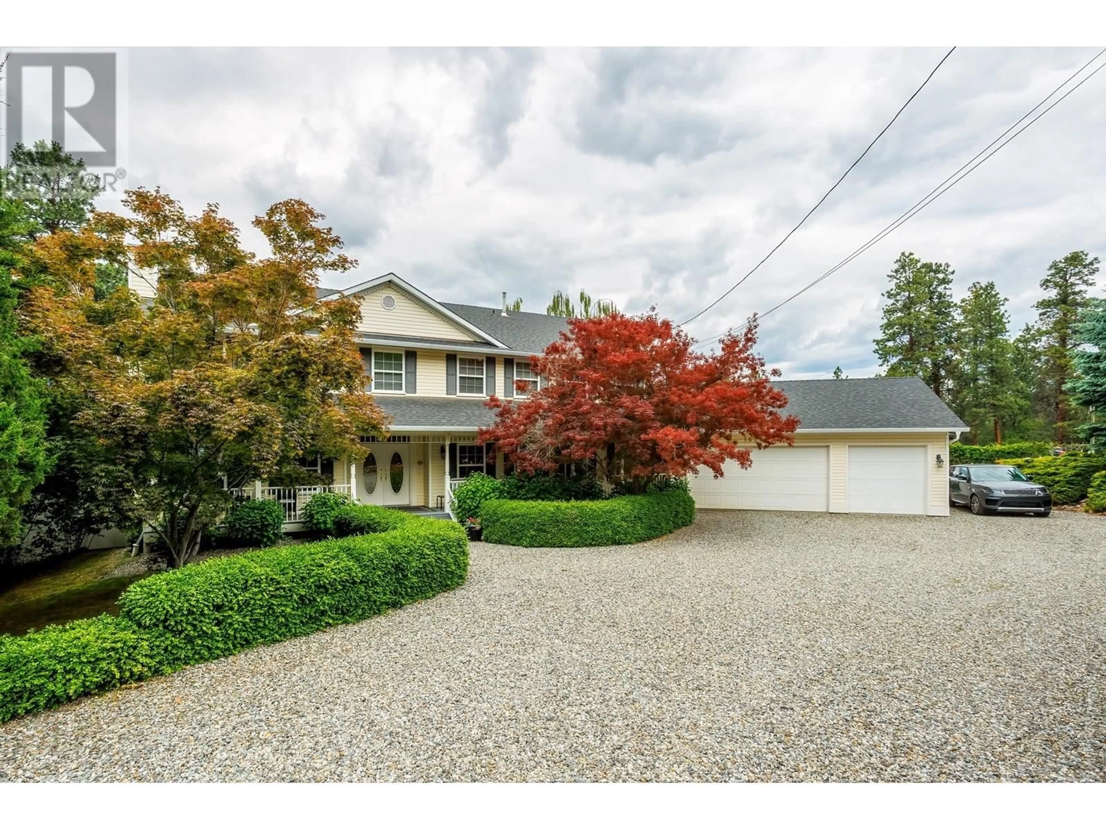 A pic from outside/outdoor area/front of a property/back of a property/a pic from drone, street for 16730 CARRS LANDING ROAD, Lake Country British Columbia V4V1B2