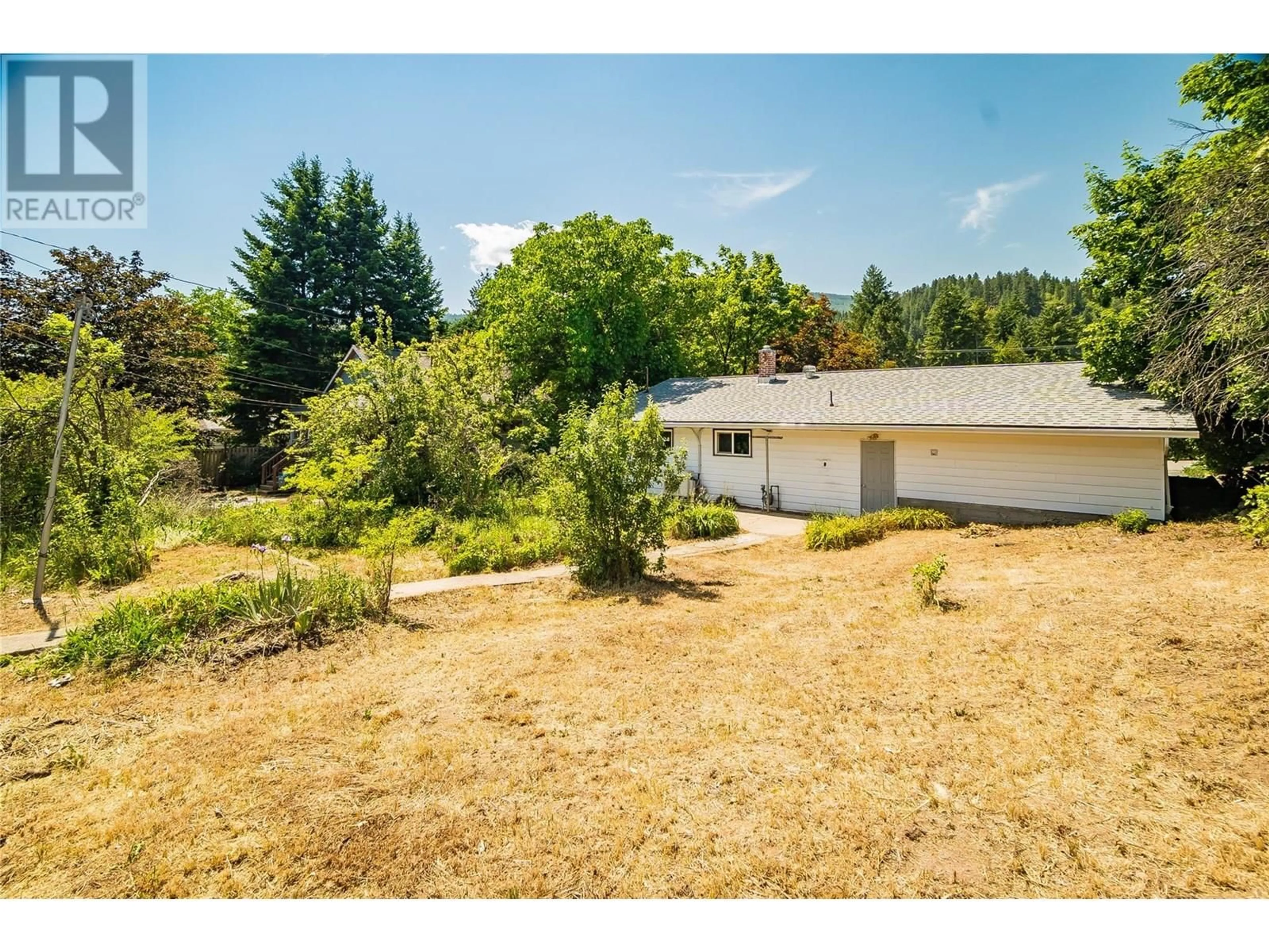 A pic from outside/outdoor area/front of a property/back of a property/a pic from drone, mountain view for 405 10TH AVENUE, Castlegar British Columbia V1N1K5