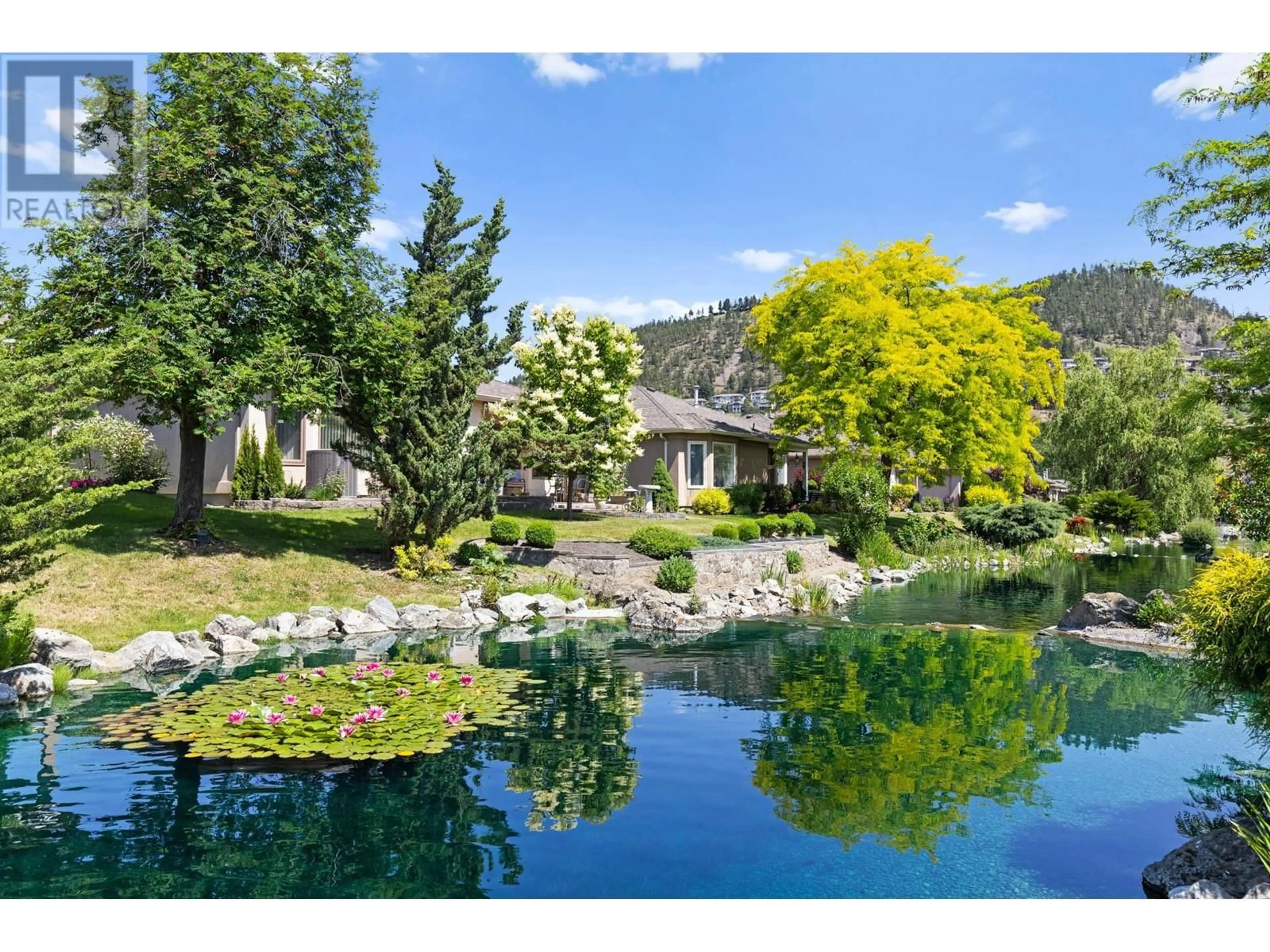 A pic from outside/outdoor area/front of a property/back of a property/a pic from drone, water/lake/river/ocean view for 84 - 595 YATES ROAD, Kelowna British Columbia V1V1P8
