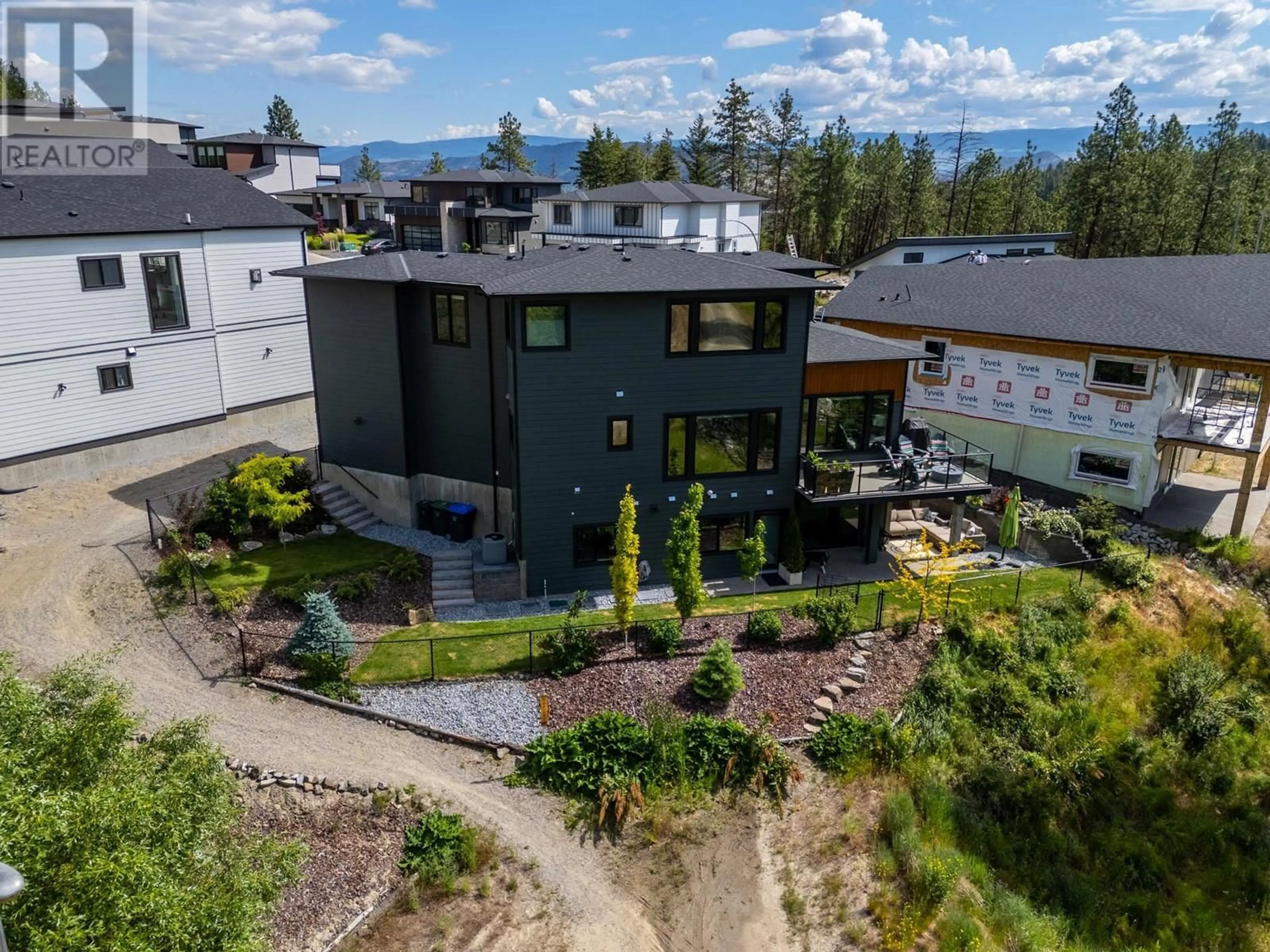 A pic from outside/outdoor area/front of a property/back of a property/a pic from drone, mountain view for 22 - 830 WESTVIEW WAY, West Kelowna British Columbia V1Z0A5