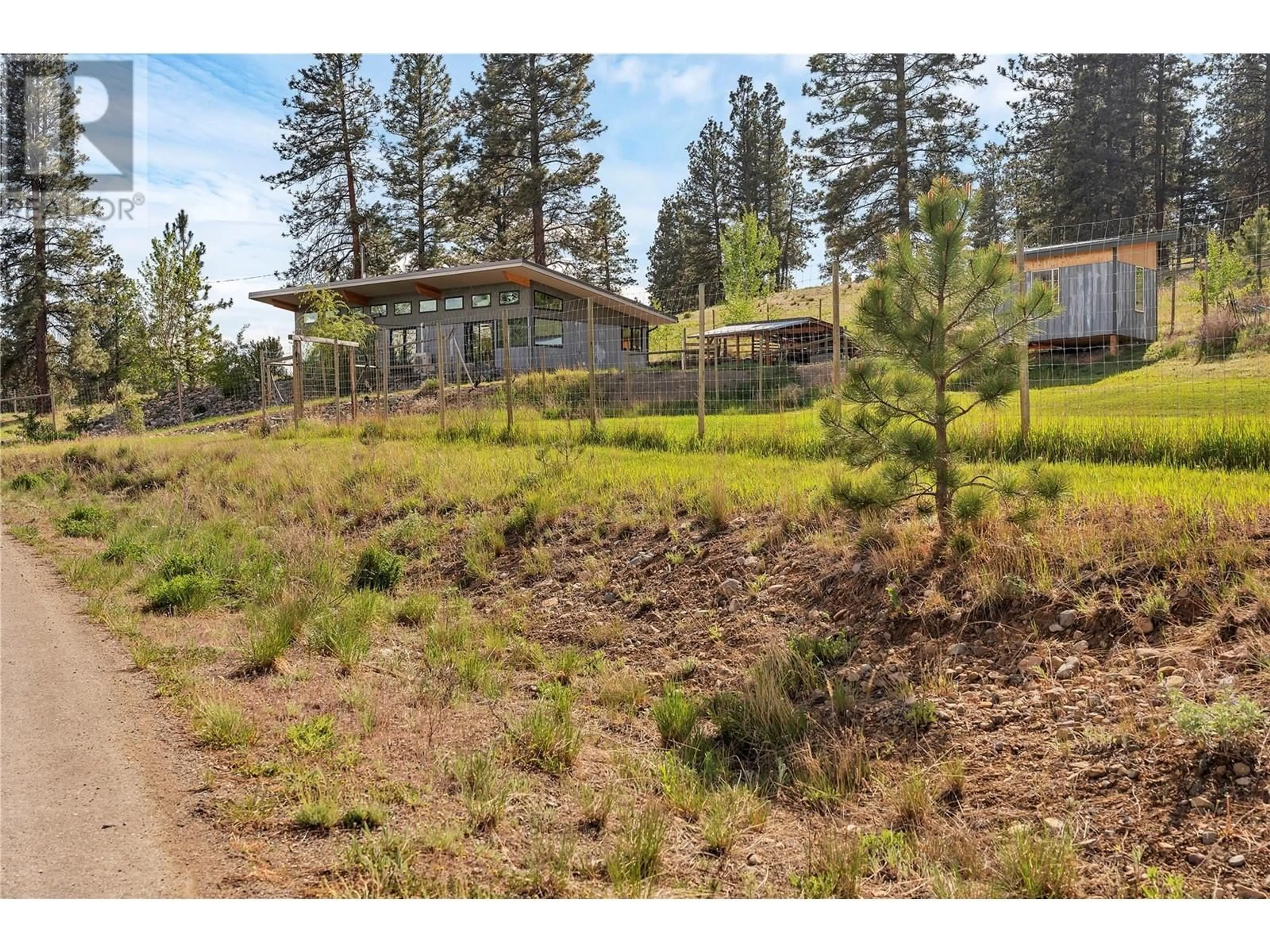 A pic from outside/outdoor area/front of a property/back of a property/a pic from drone, forest/trees view for 150 HIDDEN VALLEY RD OTHER, Princeton British Columbia V0X1W0