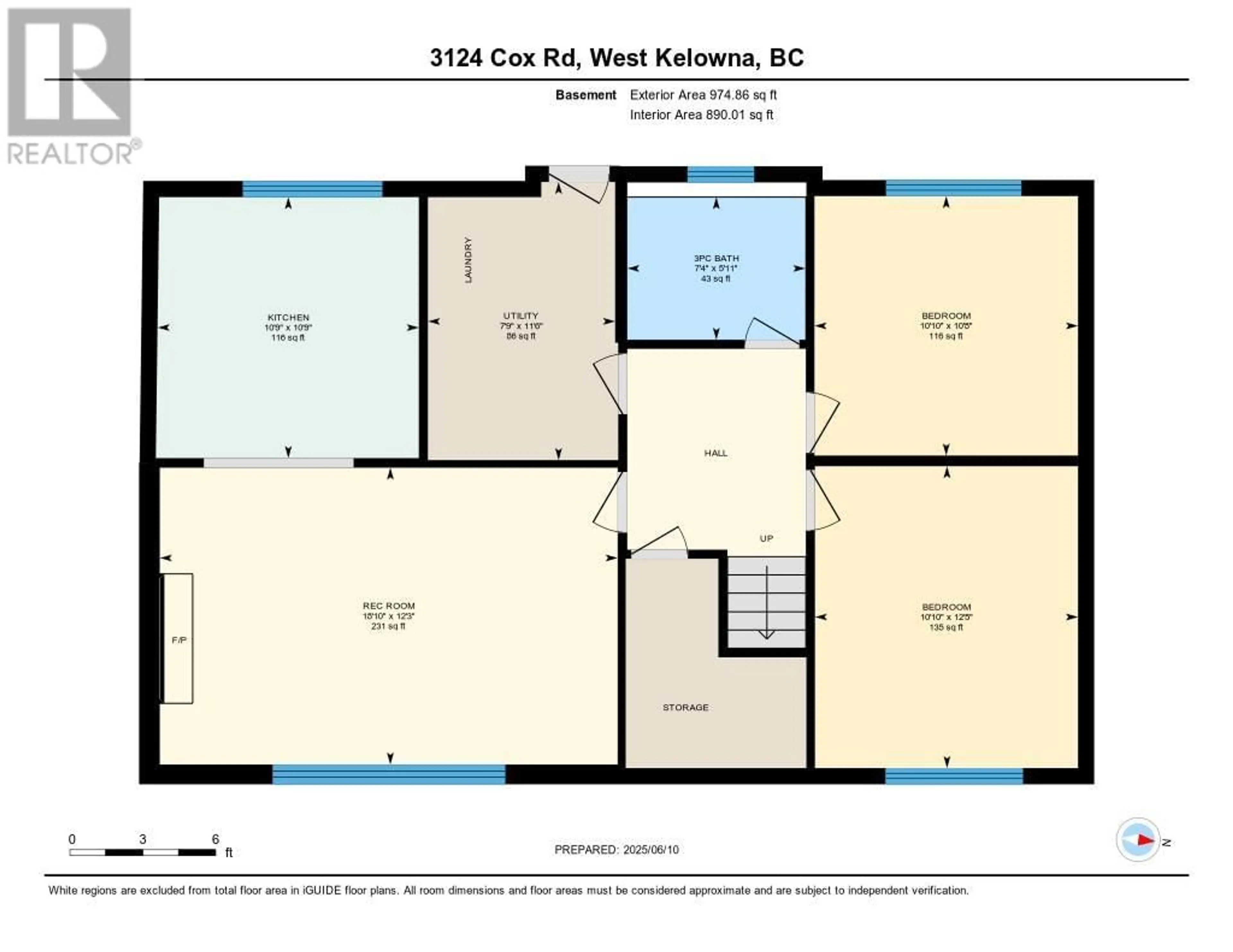 Floor plan for 3124 COX ROAD, West Kelowna British Columbia V1Z2B4