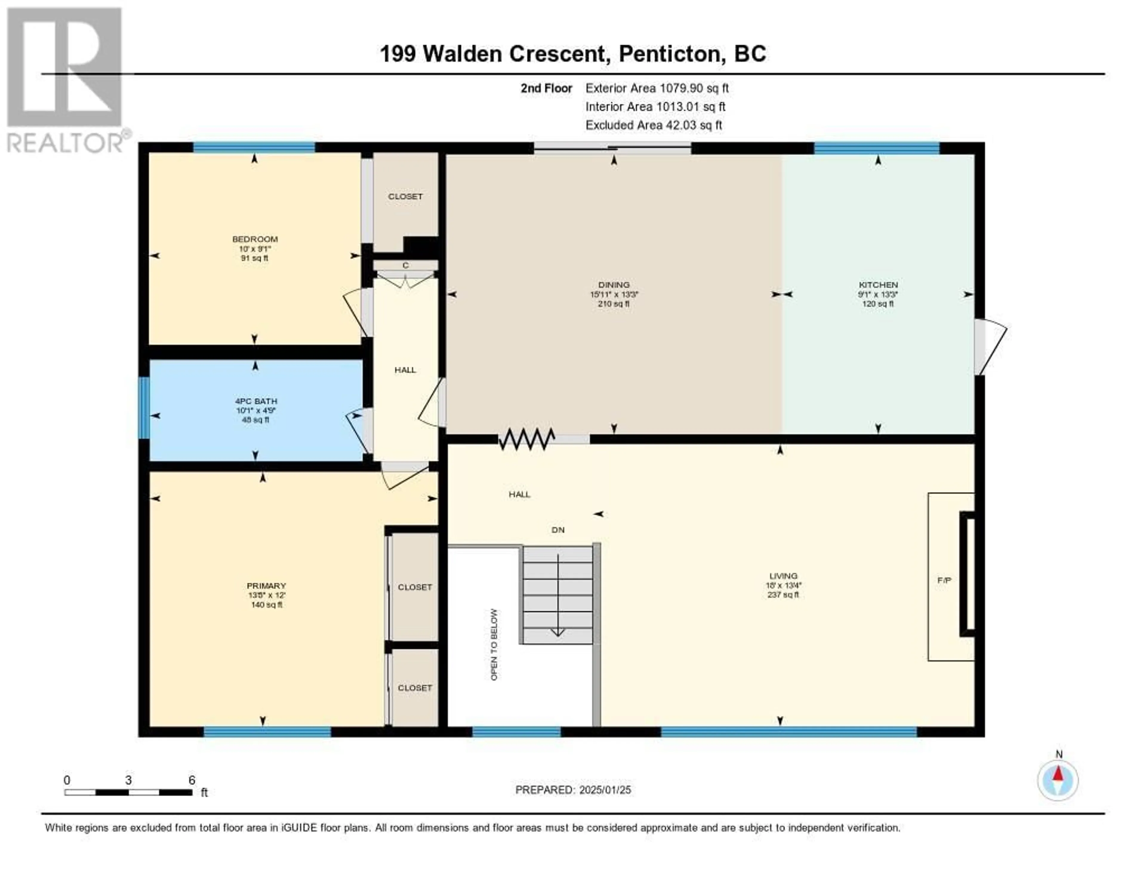 Floor plan for 199 WALDEN CRESCENT, Penticton British Columbia V2A1R8