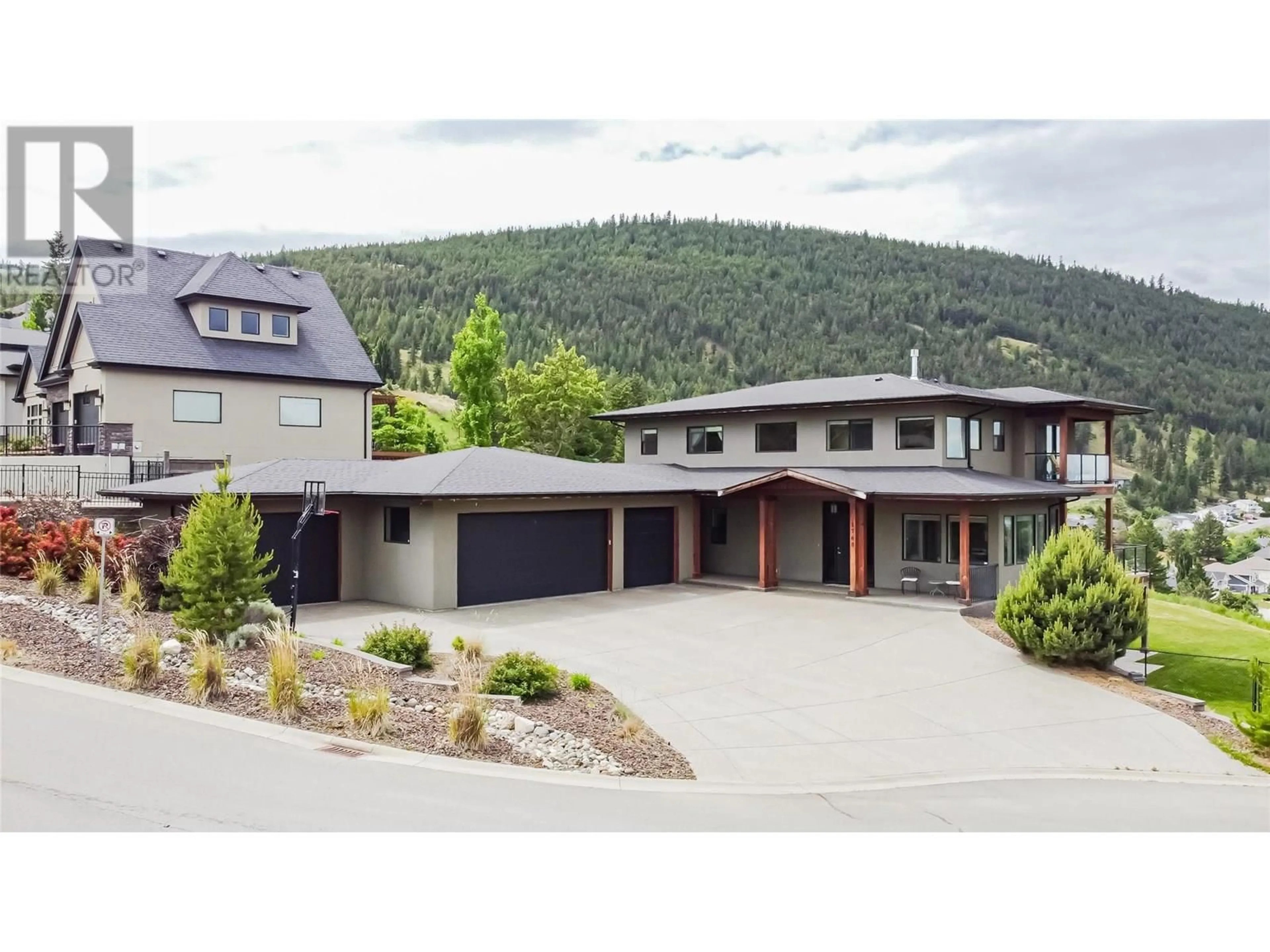 A pic from outside/outdoor area/front of a property/back of a property/a pic from drone, mountain view for 1760 CHEAKAMUS DRIVE, Kamloops British Columbia V2E2T6