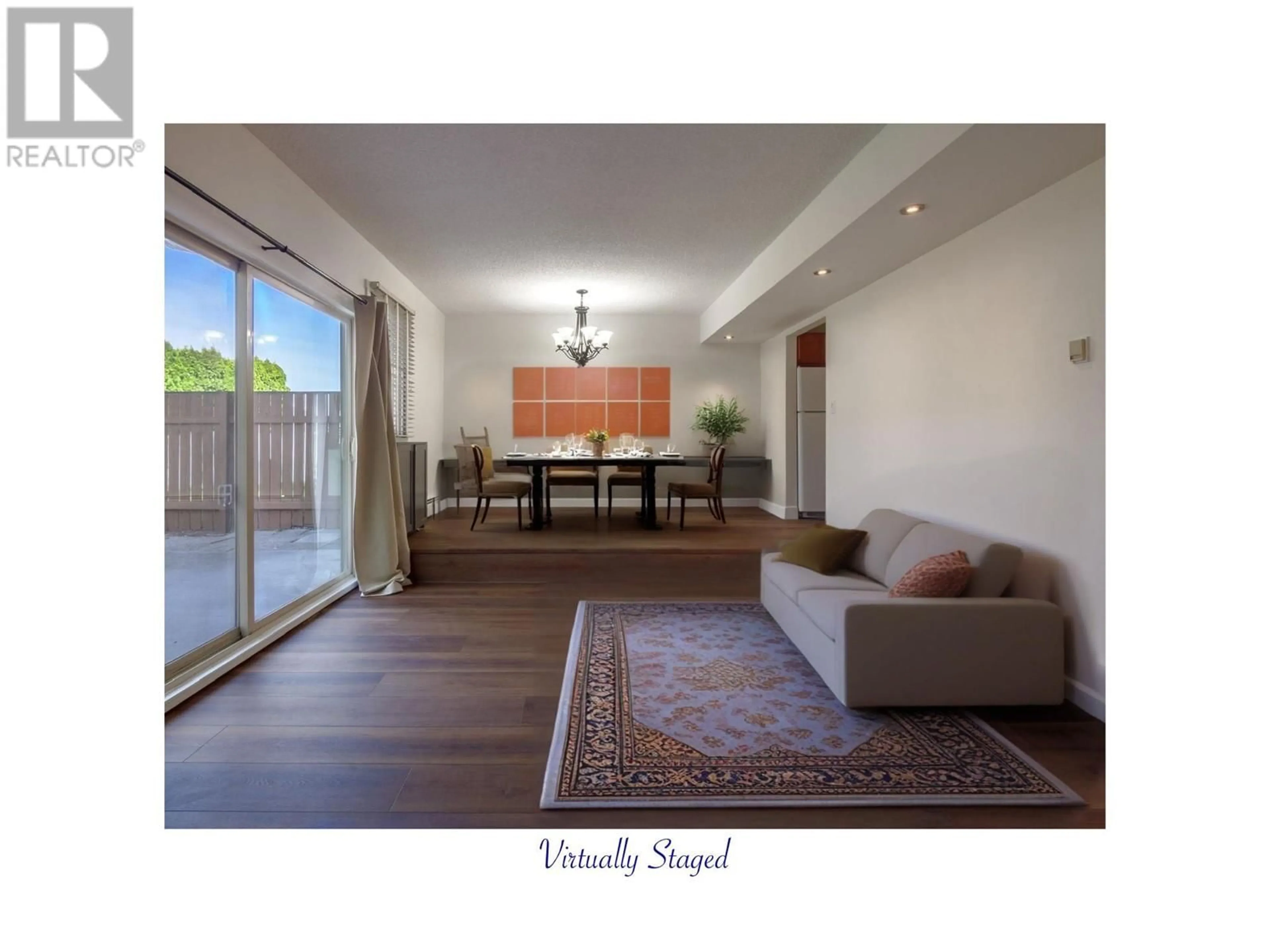 Living room with furniture, wood/laminate floor for 1 - 310 YORKTON AVENUE, Penticton British Columbia V2A6Z8