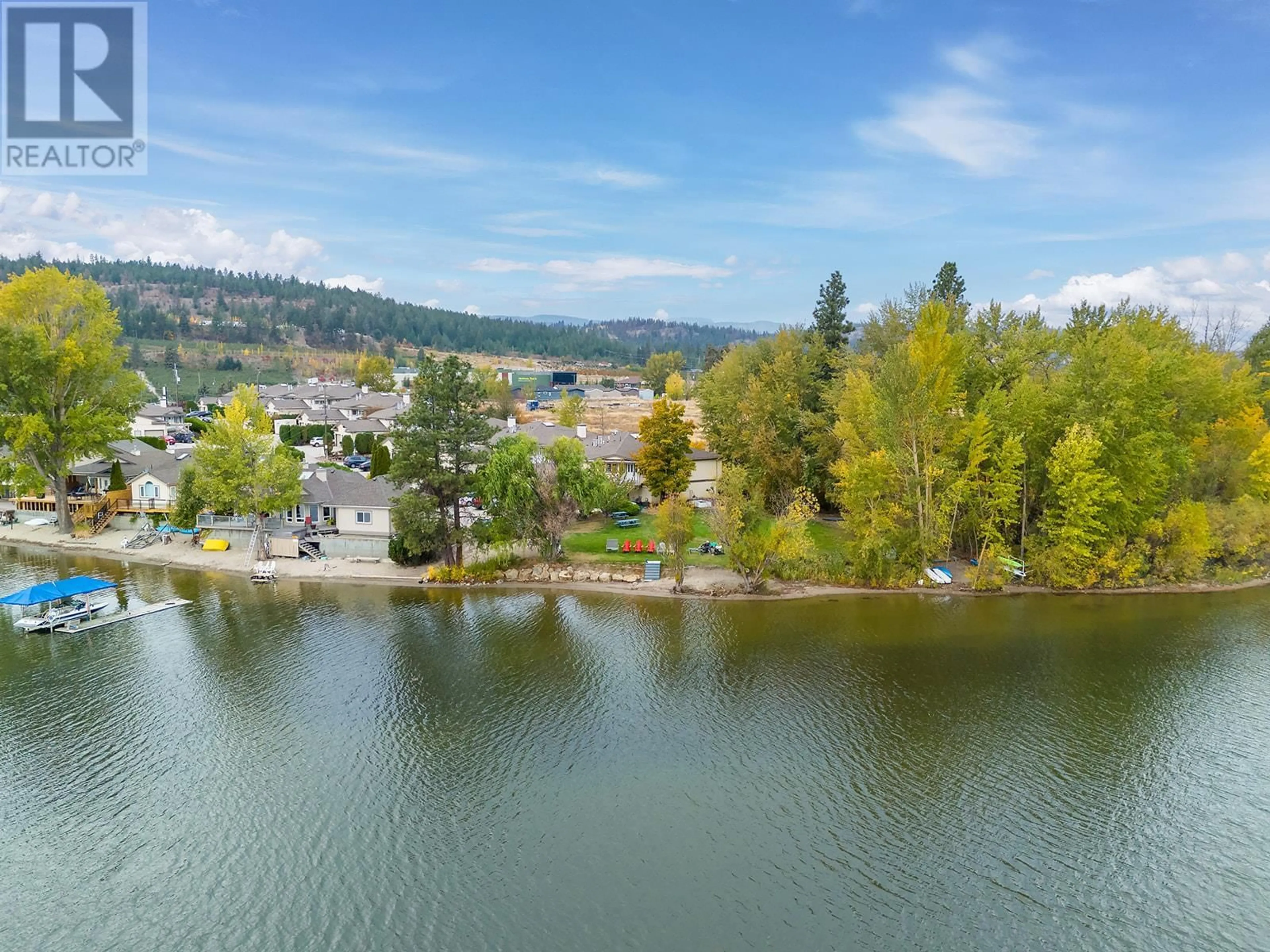 A pic from outside/outdoor area/front of a property/back of a property/a pic from drone, water/lake/river/ocean view for 107-3 - 7841 97 HIGHWAY, Lake Country British Columbia V4V1E7