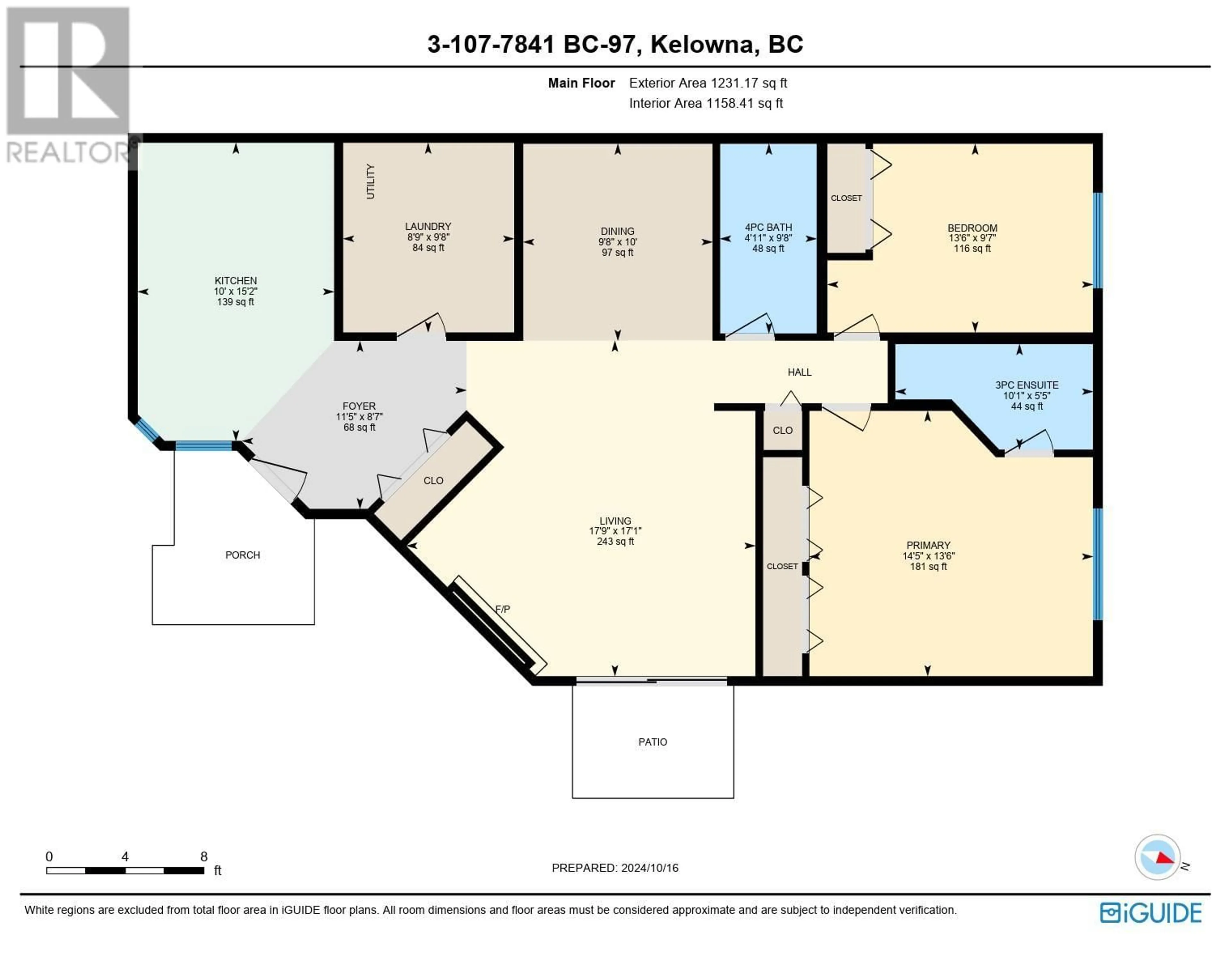 Floor plan for 107-3 - 7841 97 HIGHWAY, Lake Country British Columbia V4V1E7