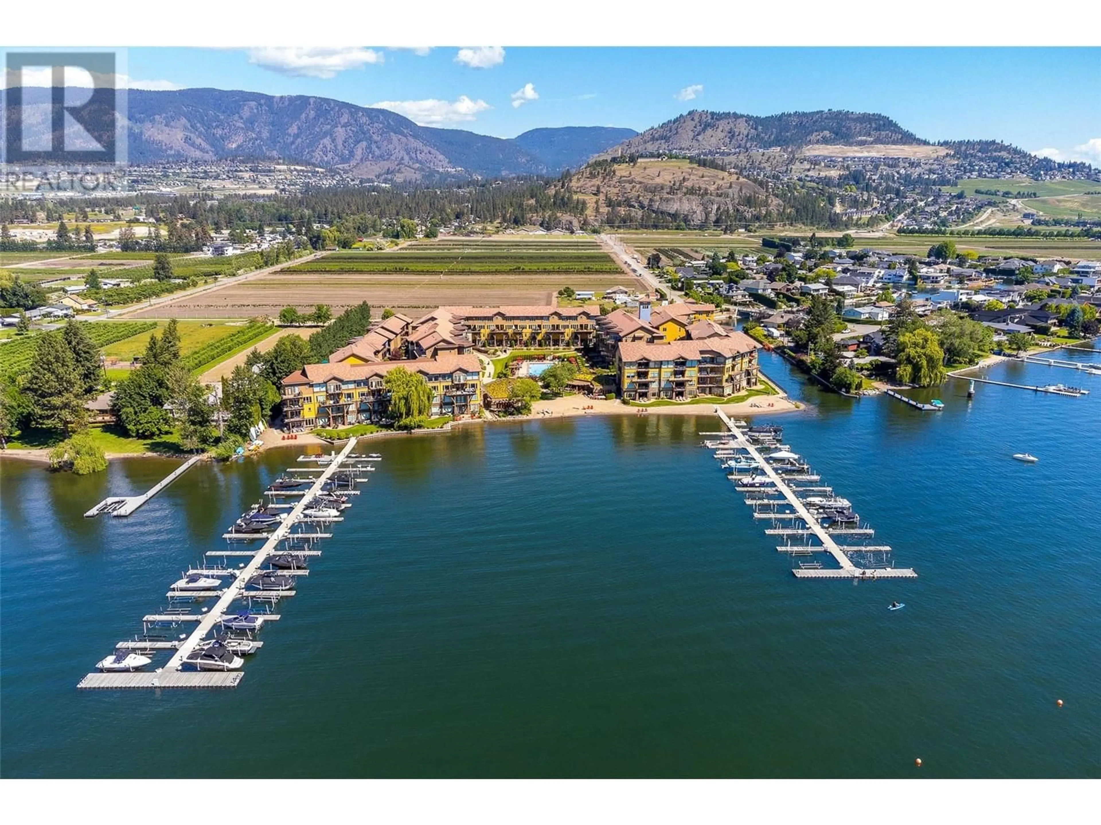 A pic from outside/outdoor area/front of a property/back of a property/a pic from drone, water/lake/river/ocean view for 6402 - 4026 PRITCHARD DRIVE, West Kelowna British Columbia V4T3E4