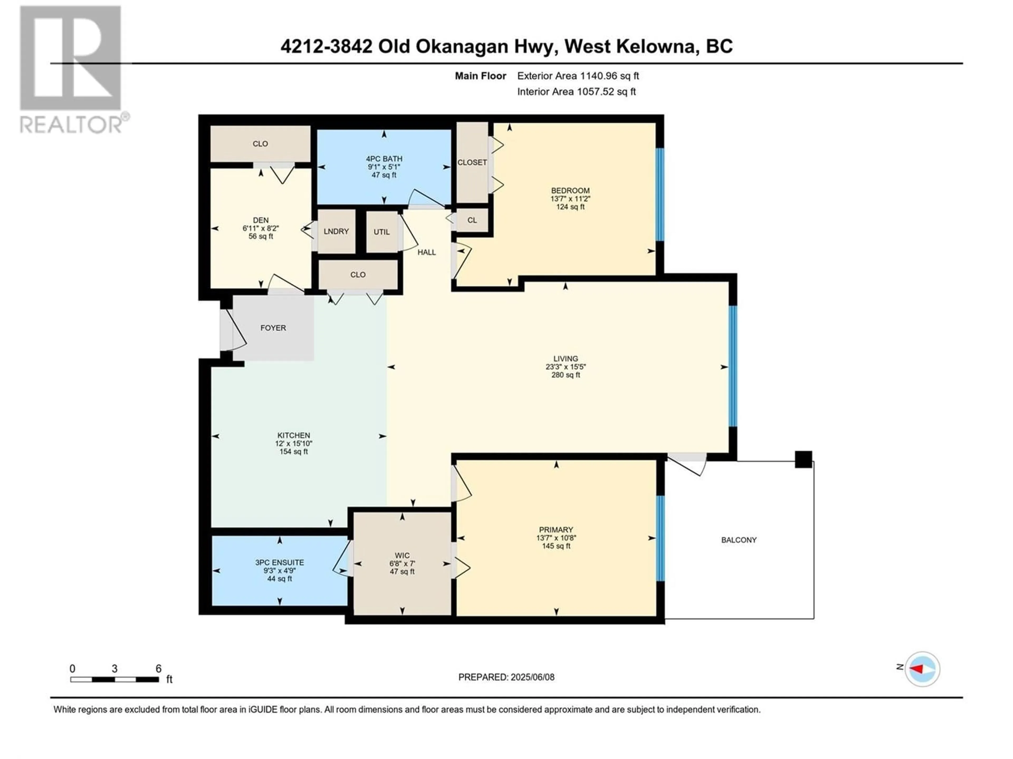 Floor plan for 4212 - 3842 OLD OKANAGAN HIGHWAY, West Kelowna British Columbia V4T3G7