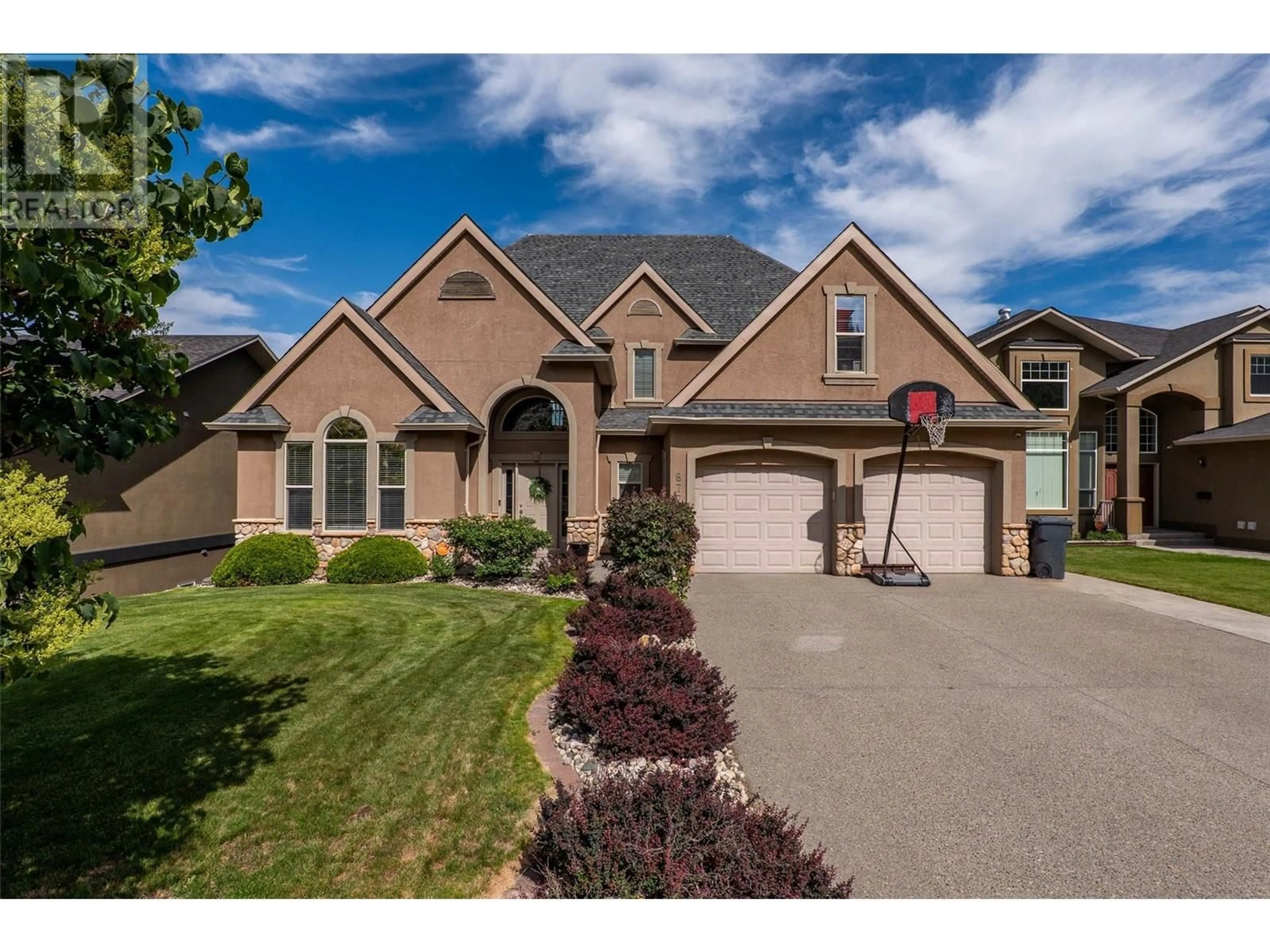 Home with brick exterior material, street for 877 QUAIL DRIVE, Kamloops British Columbia V2B8P2