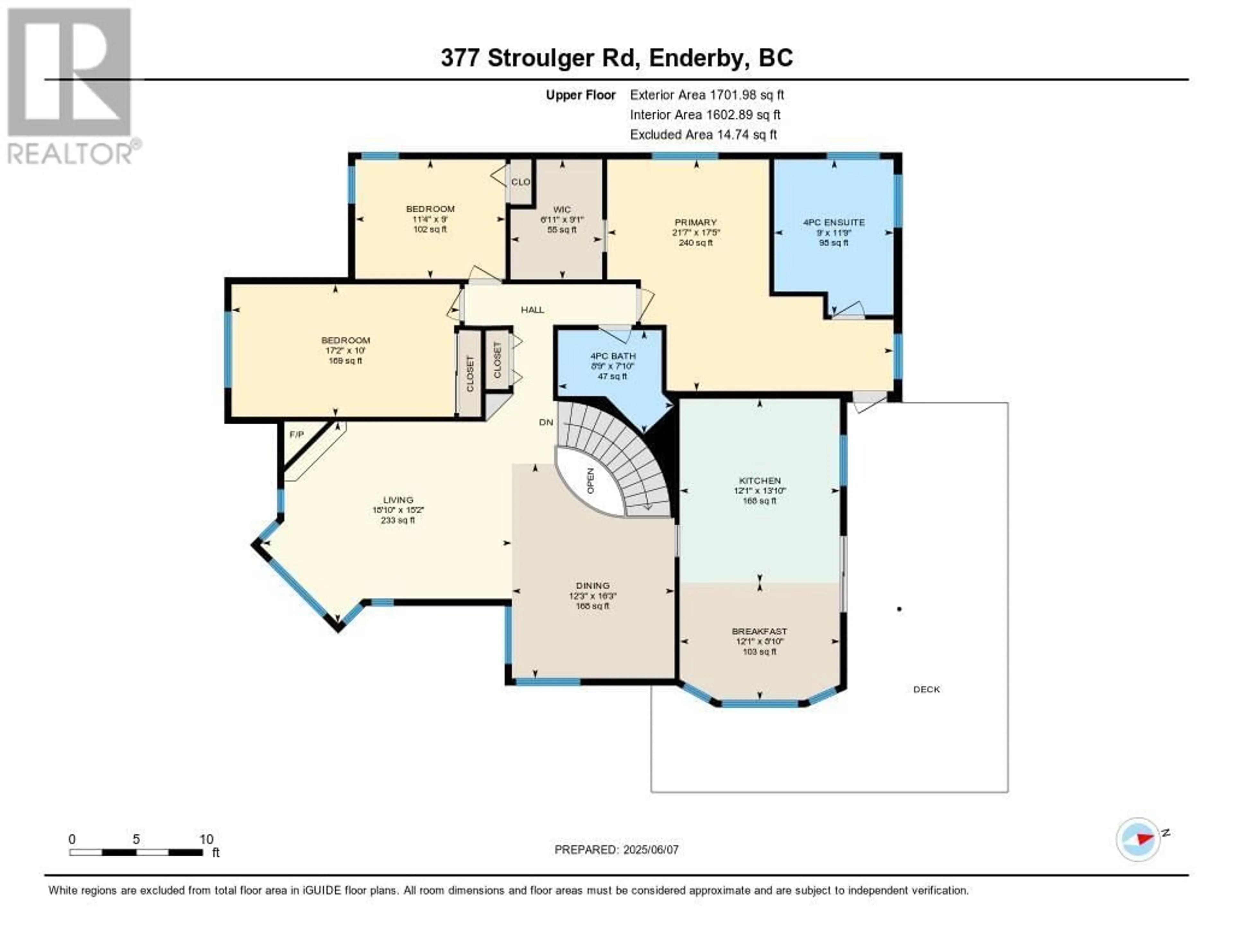 Floor plan for 377 STROULGER ROAD, Grindrod British Columbia V4Y4G9
