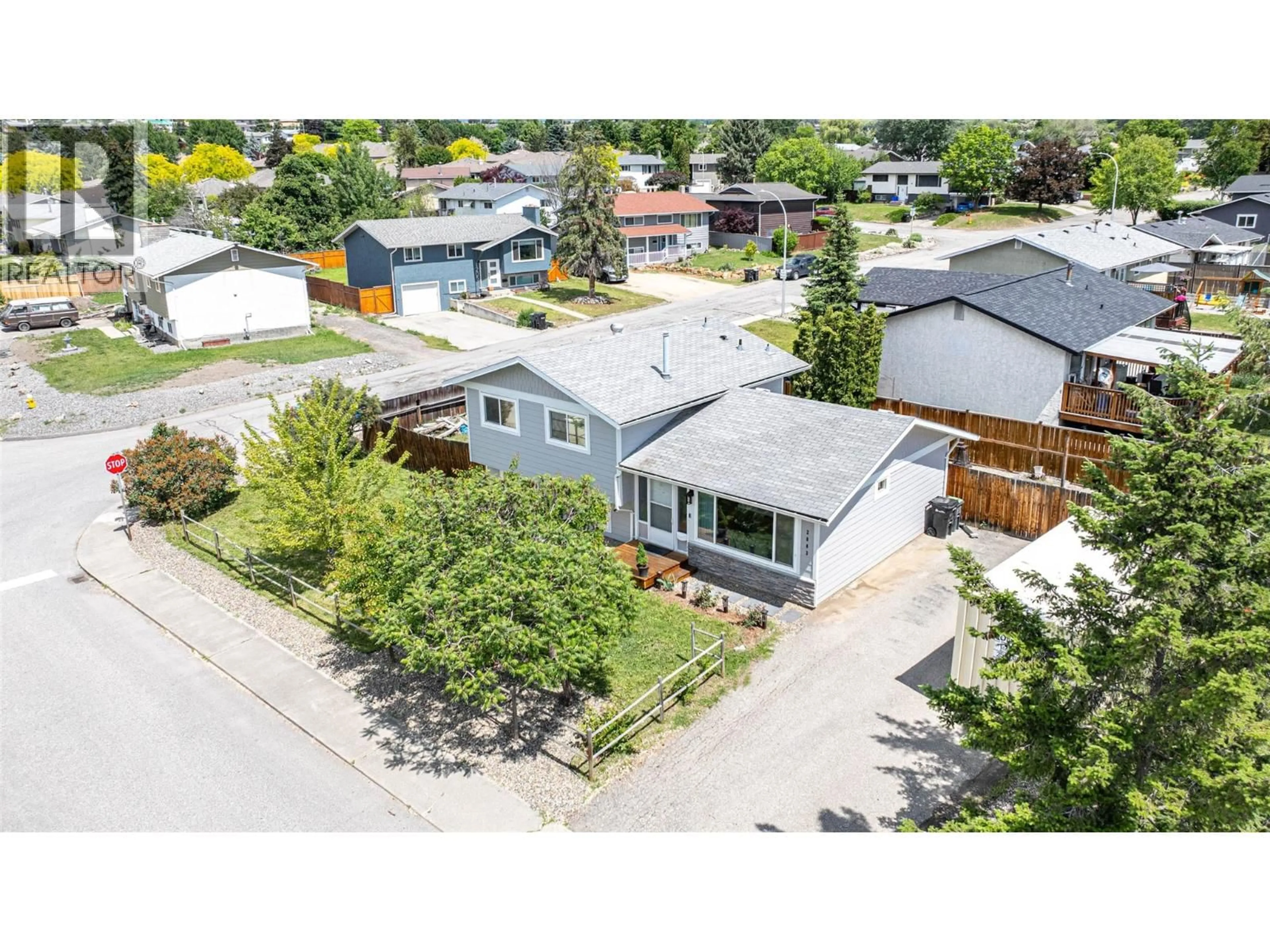 A pic from outside/outdoor area/front of a property/back of a property/a pic from drone, street for 2003 13 STREET, Vernon British Columbia V1T3T1