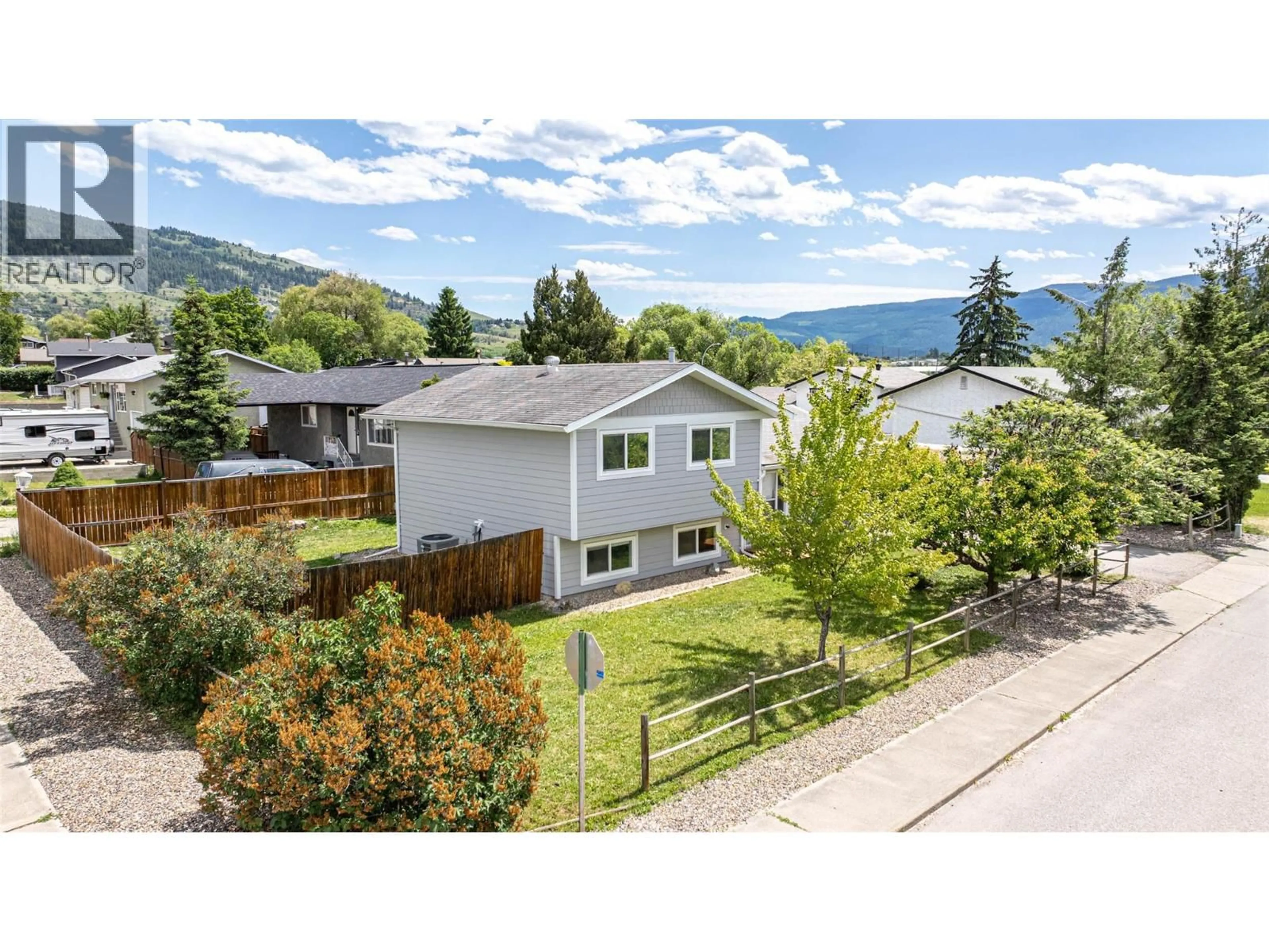 A pic from outside/outdoor area/front of a property/back of a property/a pic from drone, mountain view for 2003 13 STREET, Vernon British Columbia V1T3T1