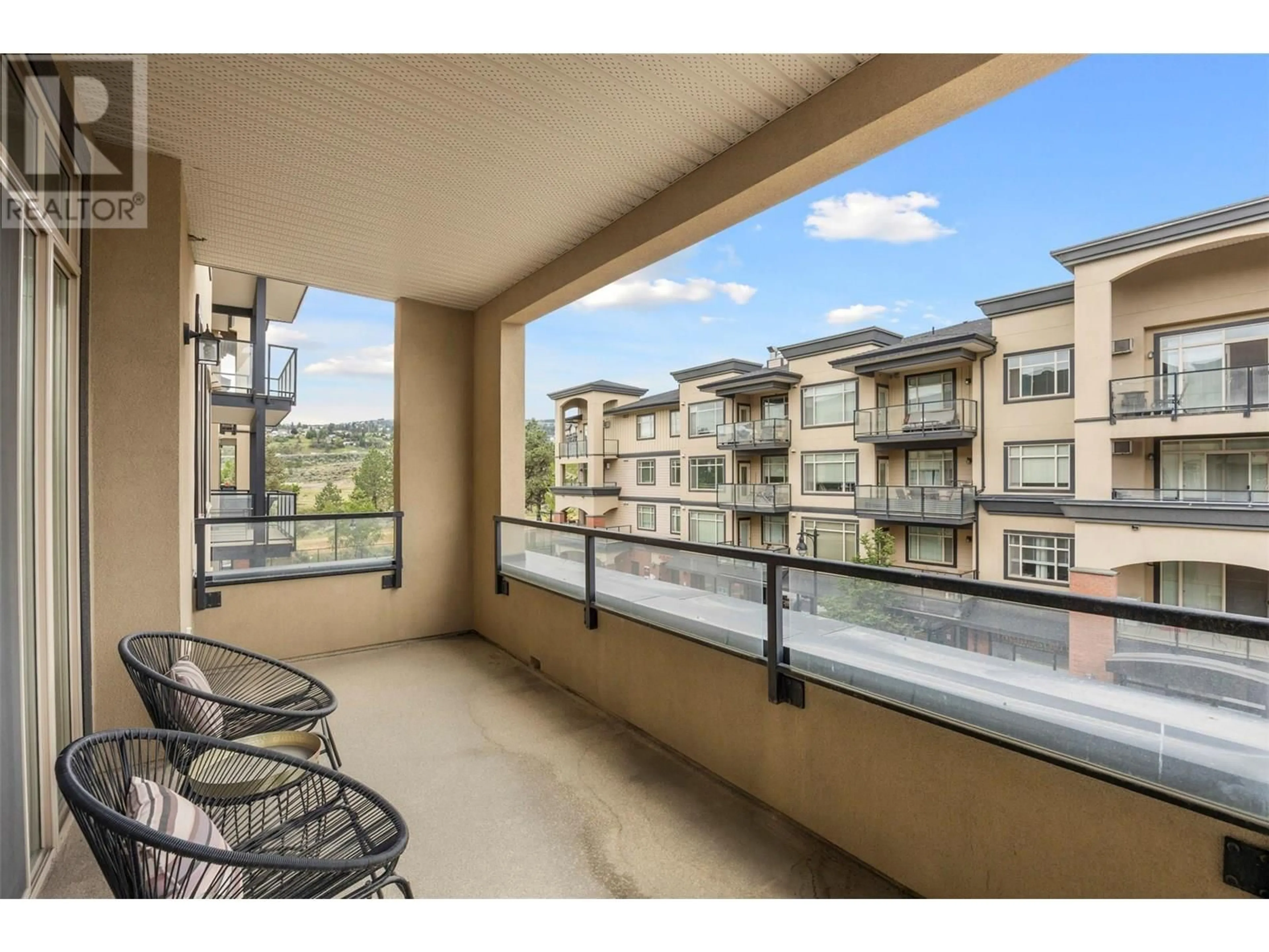 Balcony in the apartment, water/lake/river/ocean view for 305 - 775 MCGILL ROAD, Kamloops British Columbia V2C0B8
