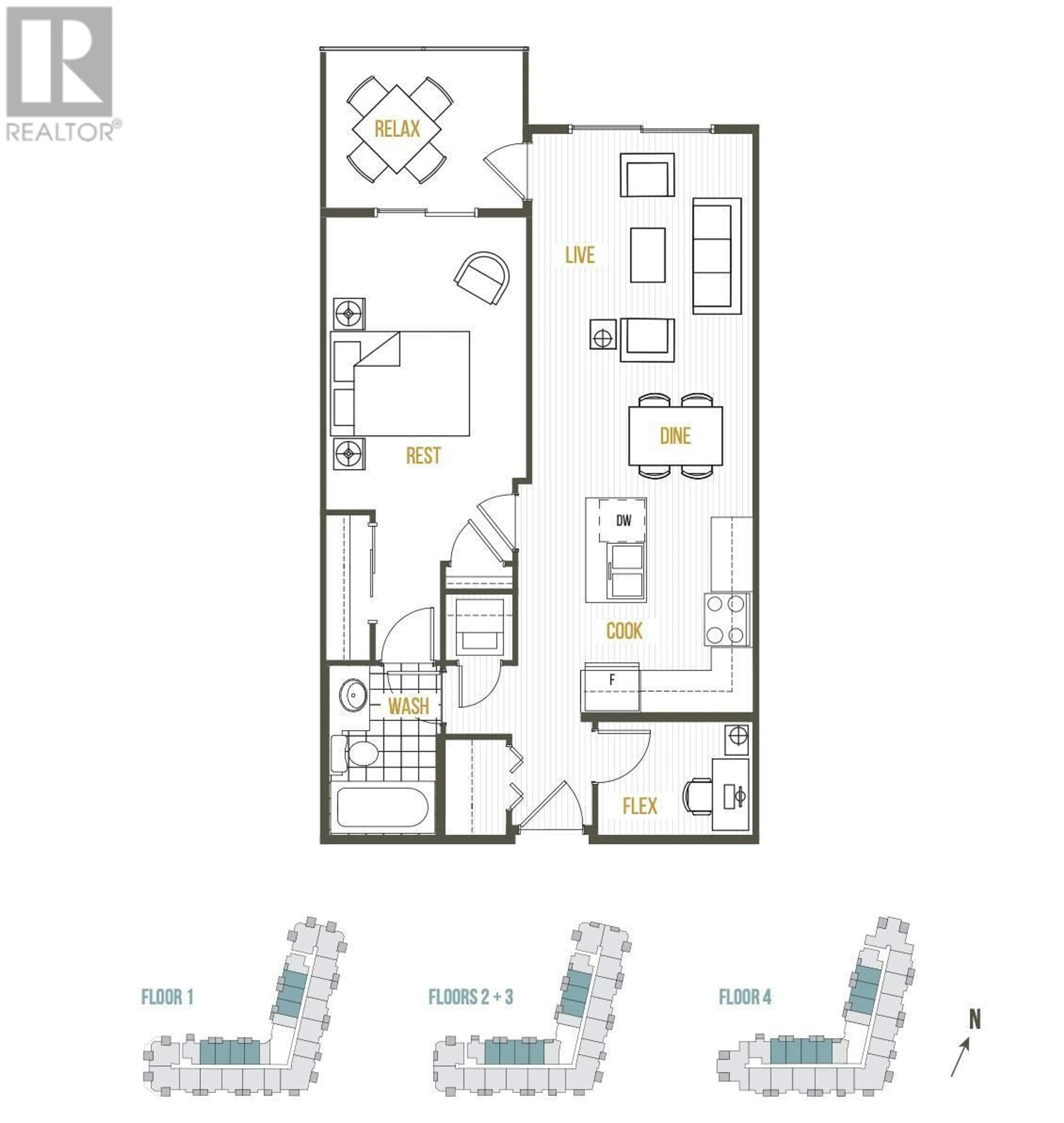 Floor plan for 323 - 2301 CARRINGTON ROAD, West Kelowna British Columbia V4T0E2