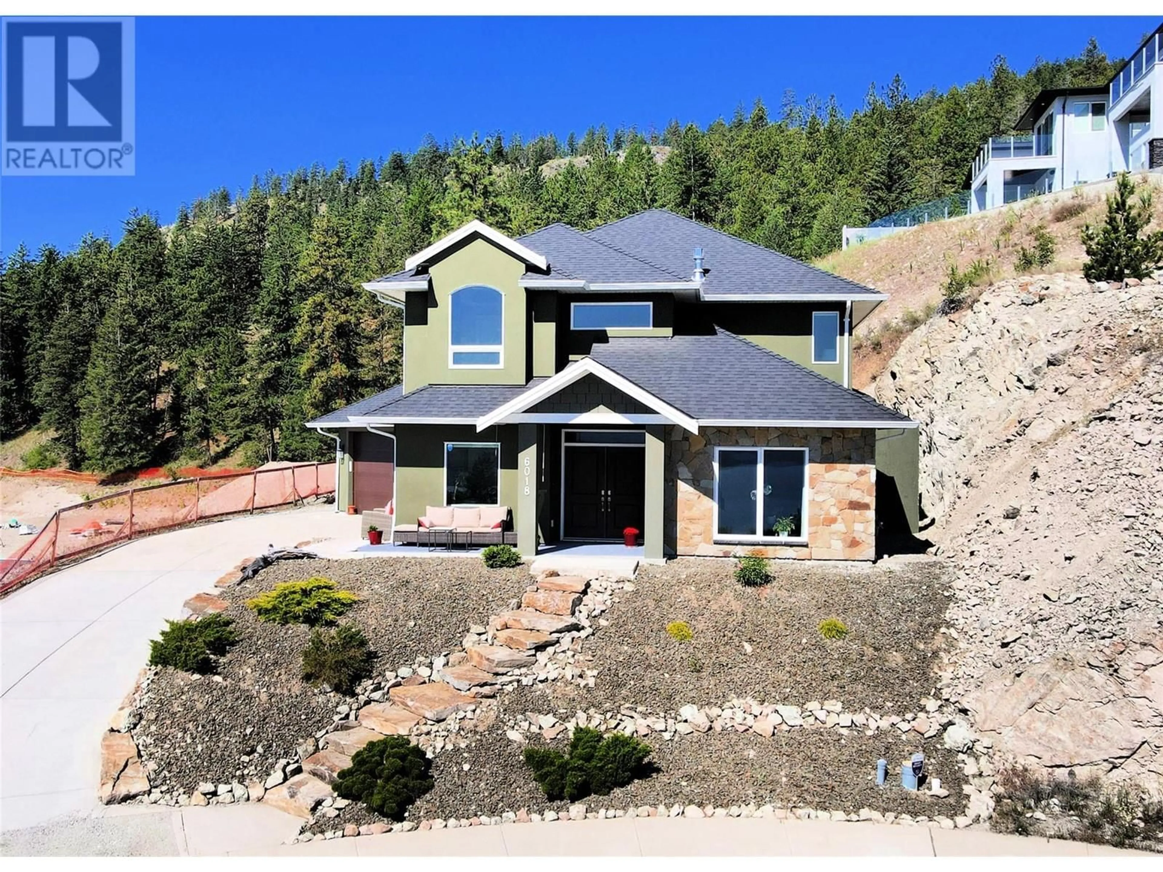 A pic from outside/outdoor area/front of a property/back of a property/a pic from drone, unknown for 6018 FULKS ROAD, Peachland British Columbia V0H1X4