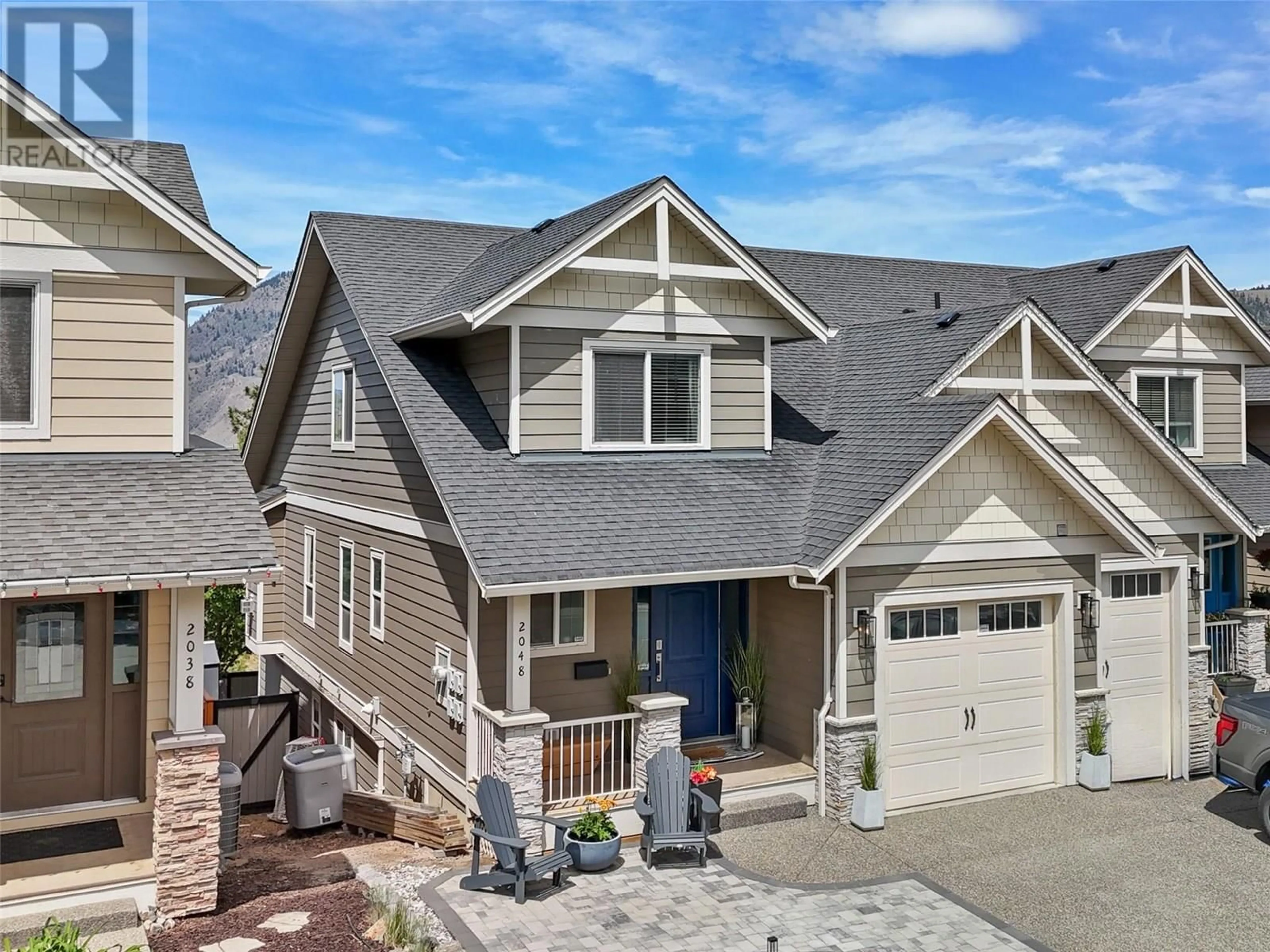 Home with vinyl exterior material, street for 2048 HIGHLAND PLACE, Kamloops British Columbia V2E0A8