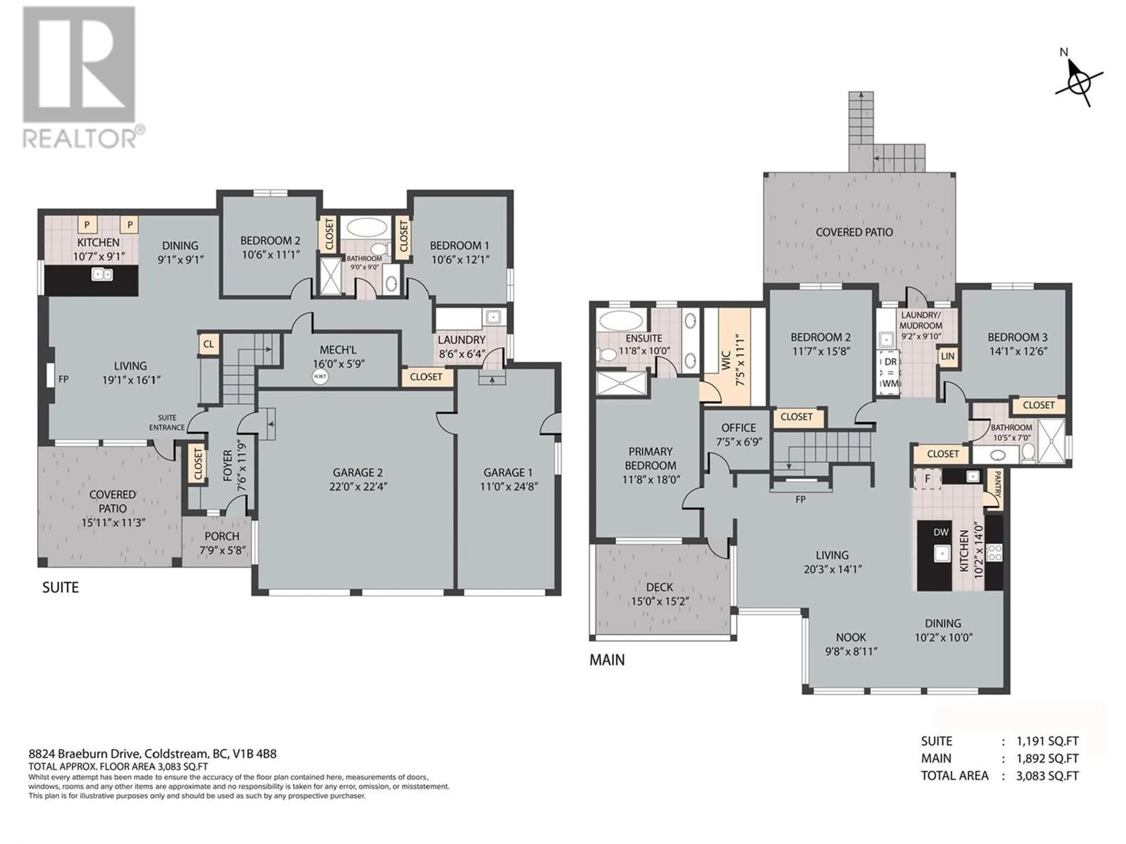Floor plan for 8824 BRAEBURN DRIVE, Coldstream British Columbia V1B4B8
