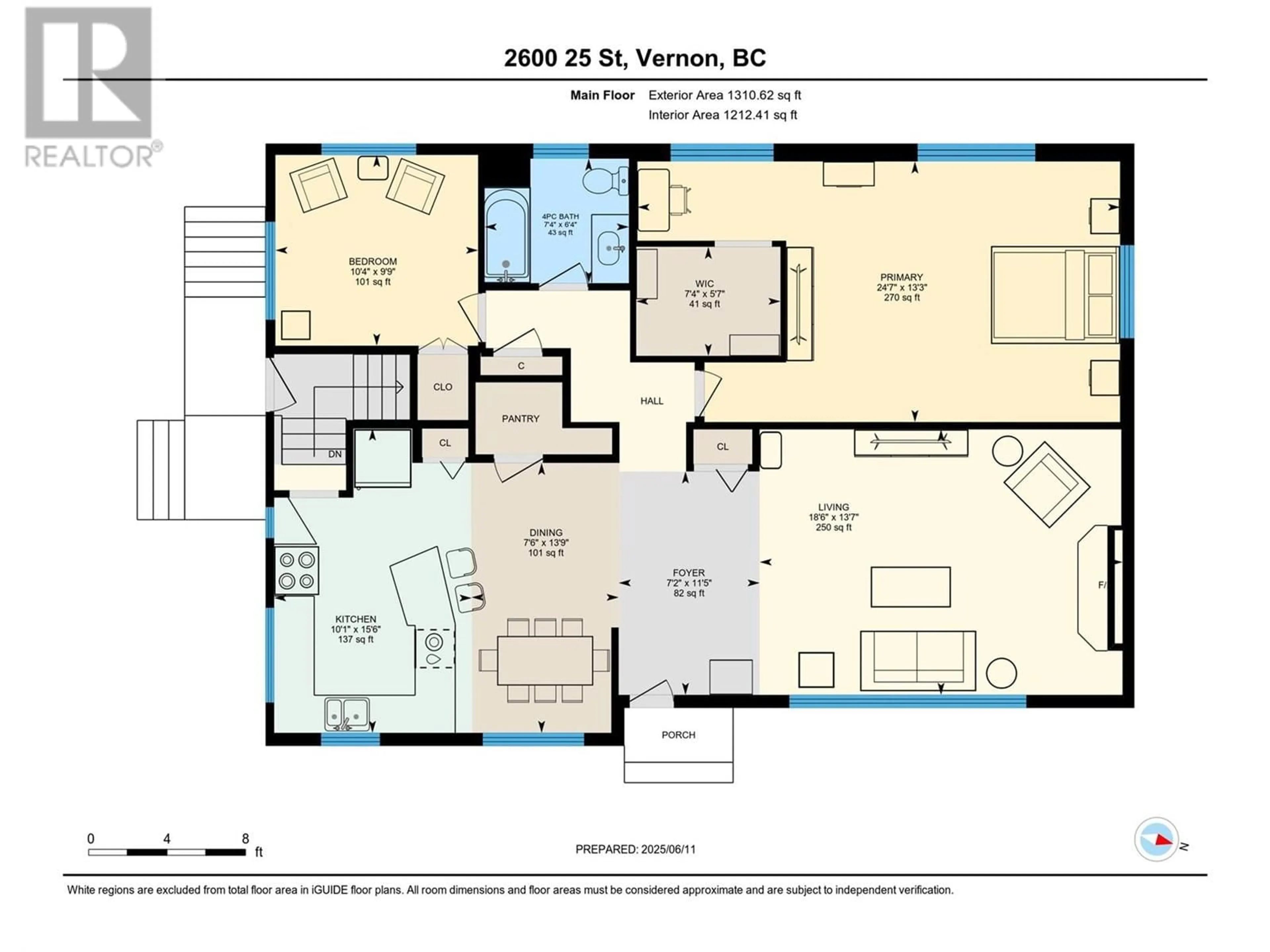 Floor plan for 2600 25 STREET, Vernon British Columbia V1T4P7