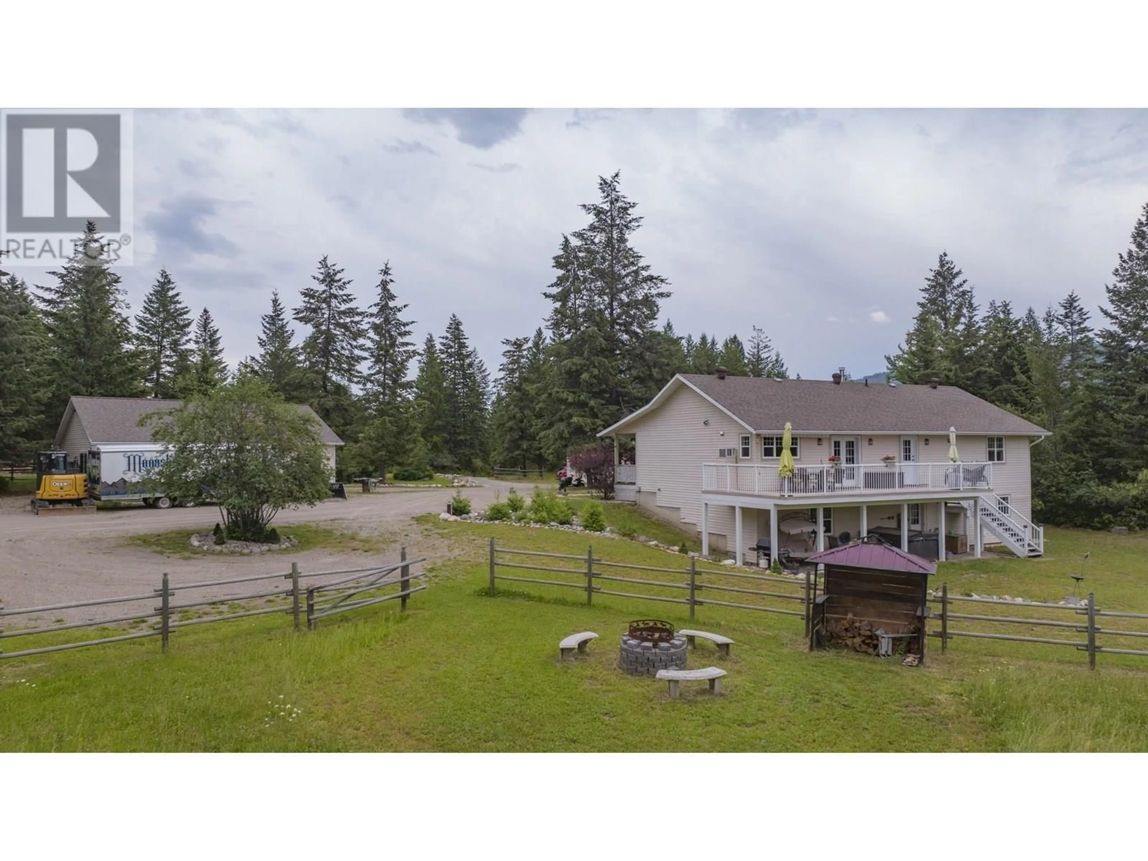 A pic from outside/outdoor area/front of a property/back of a property/a pic from drone, mountain view for 186 LOUIE VIEW DRIVE, Lumby British Columbia V0E2G1