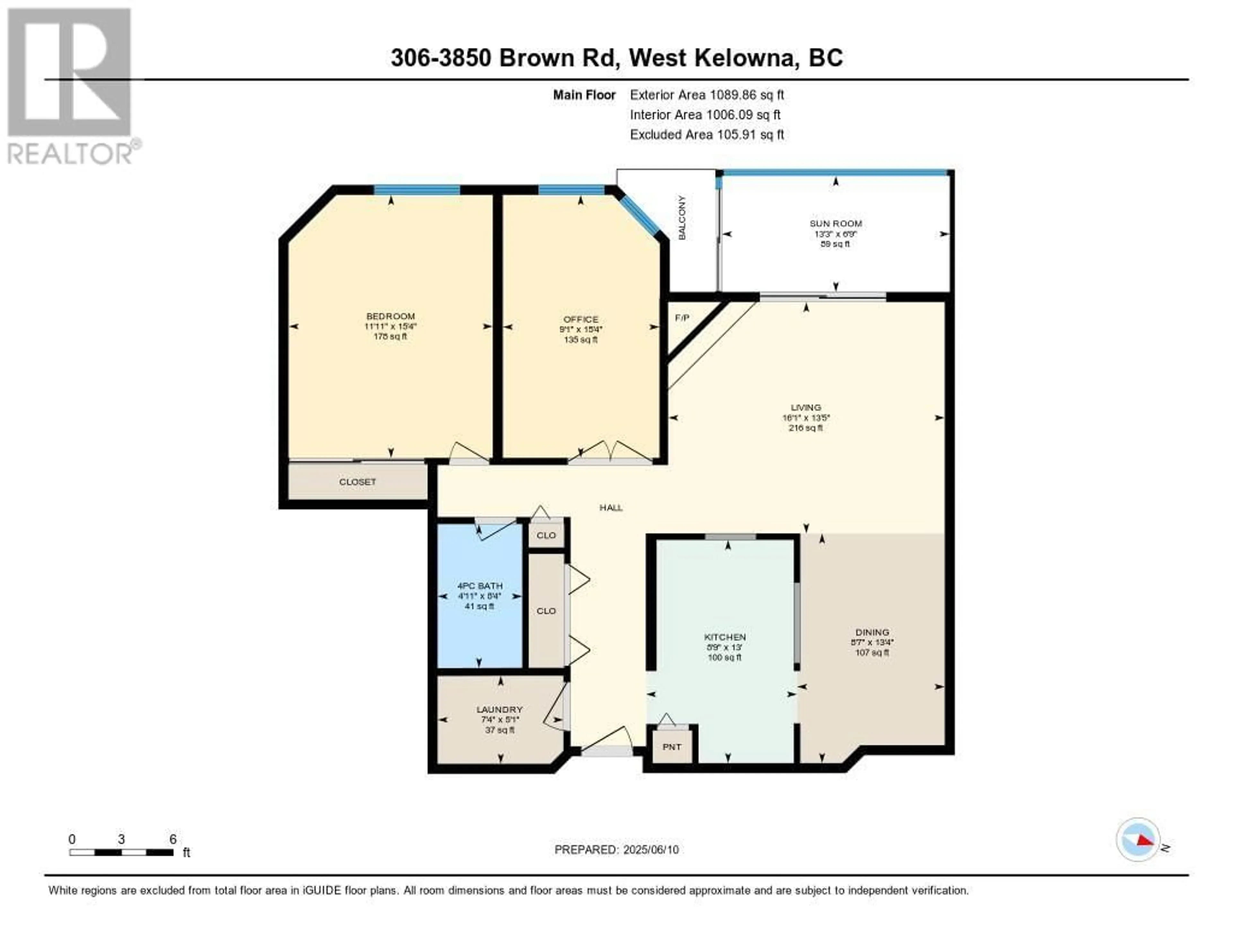 Floor plan for 306 - 3850 BROWN ROAD, West Kelowna British Columbia V4T2J5
