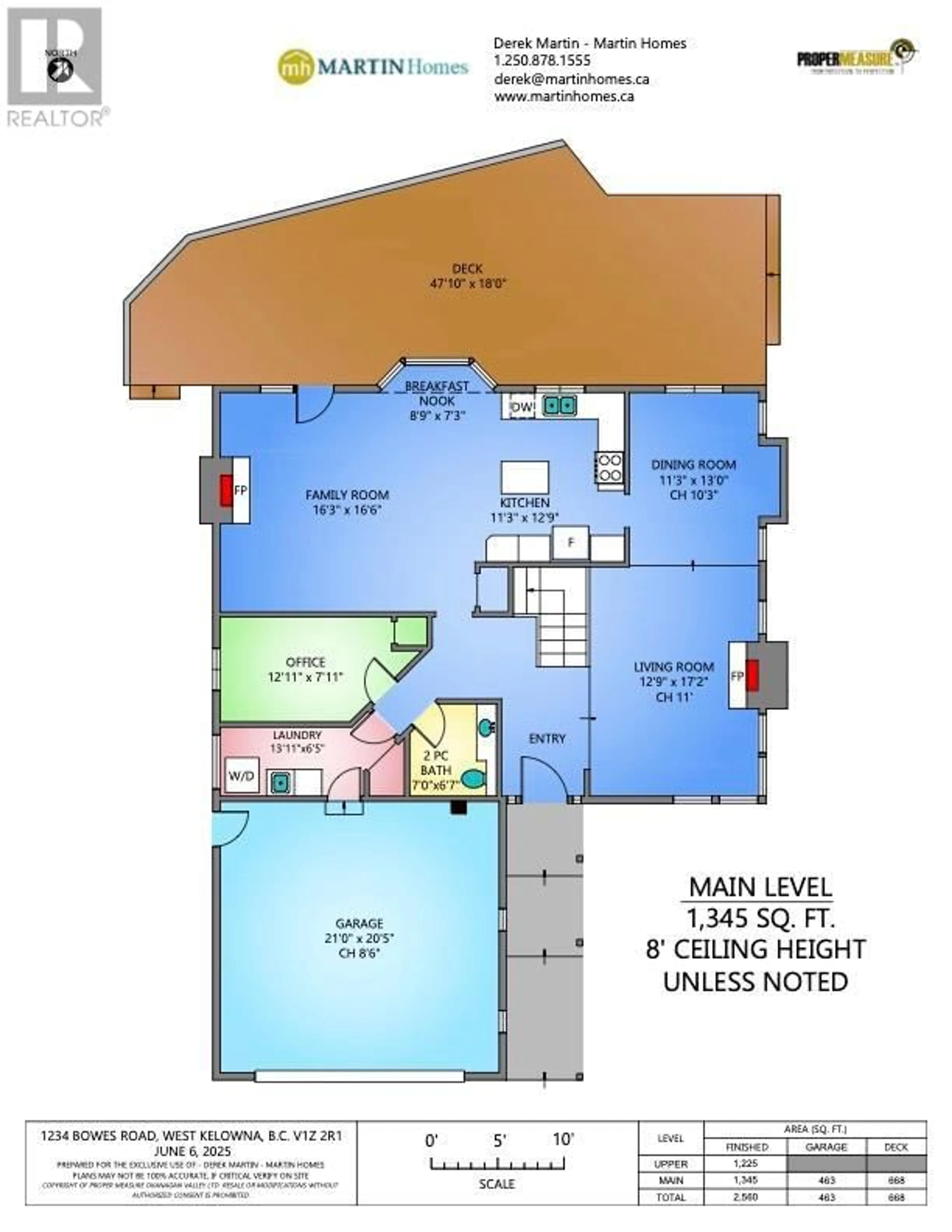 Floor plan for 1234 BOWES ROAD, West Kelowna British Columbia V1Z2R1