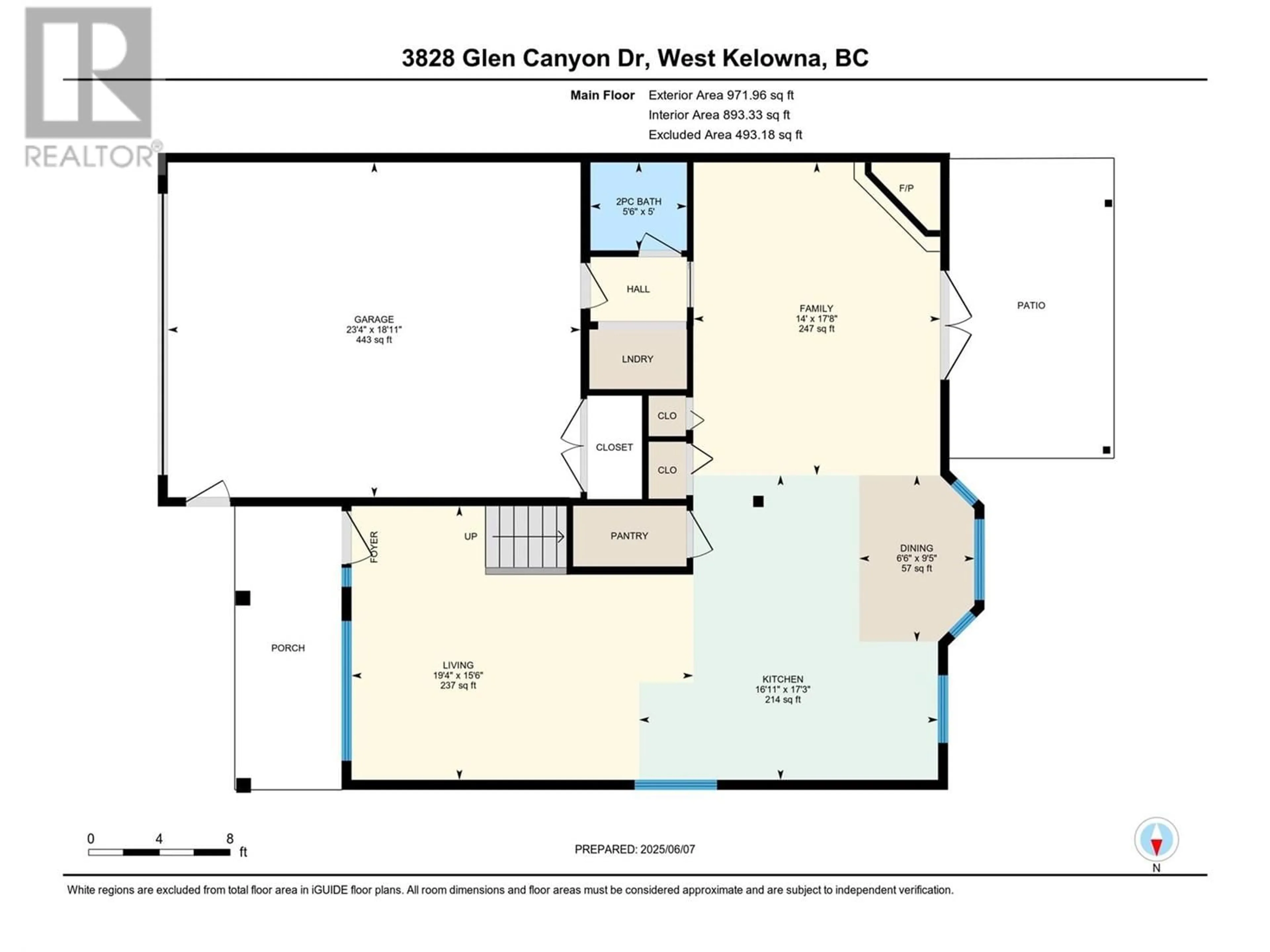 Floor plan for 3828 GLEN CANYON DRIVE, West Kelowna British Columbia V4T2P7