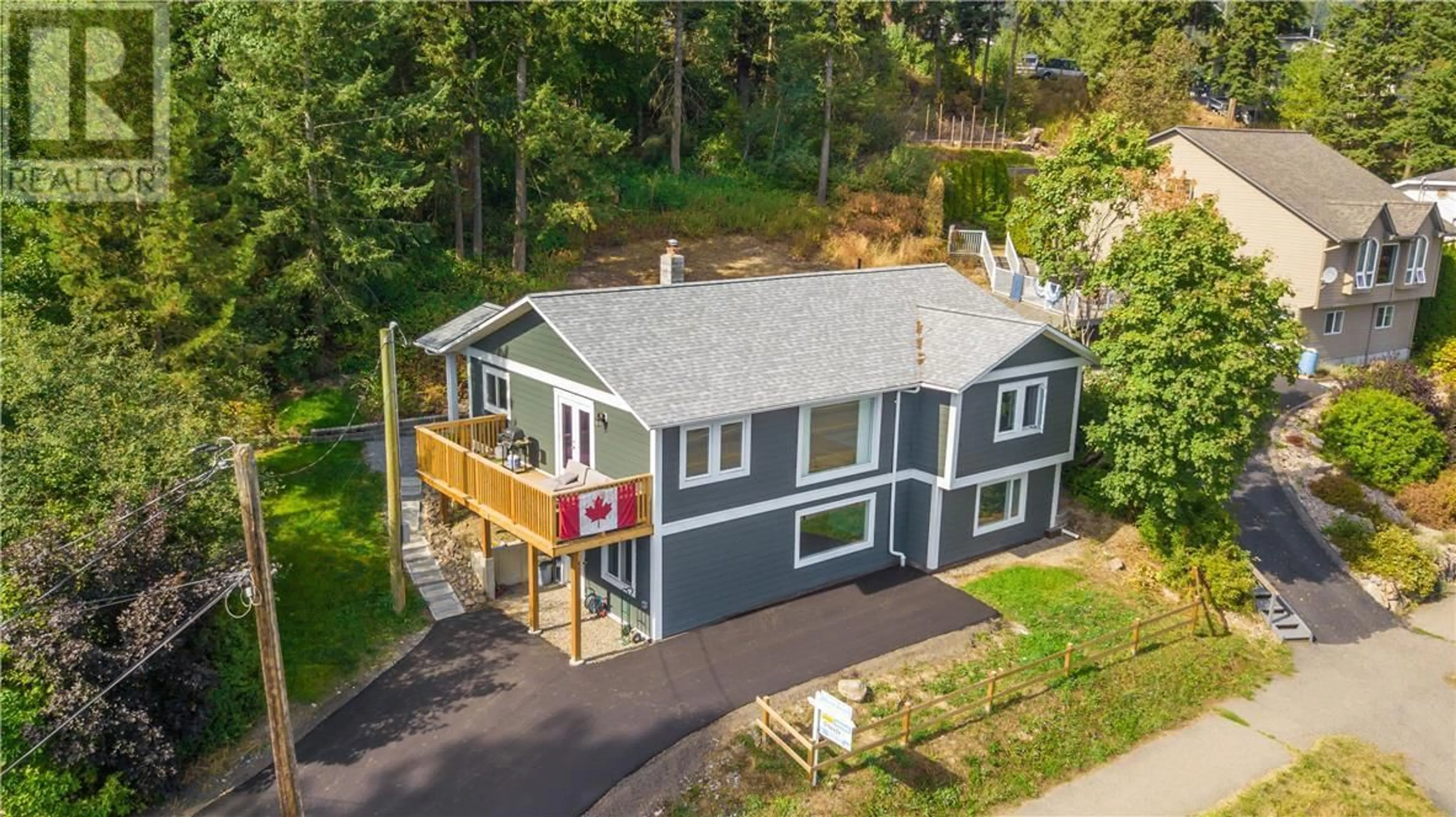 A pic from outside/outdoor area/front of a property/back of a property/a pic from drone, unknown for 126 SALMON ARM DRIVE, Enderby British Columbia V0E1V0