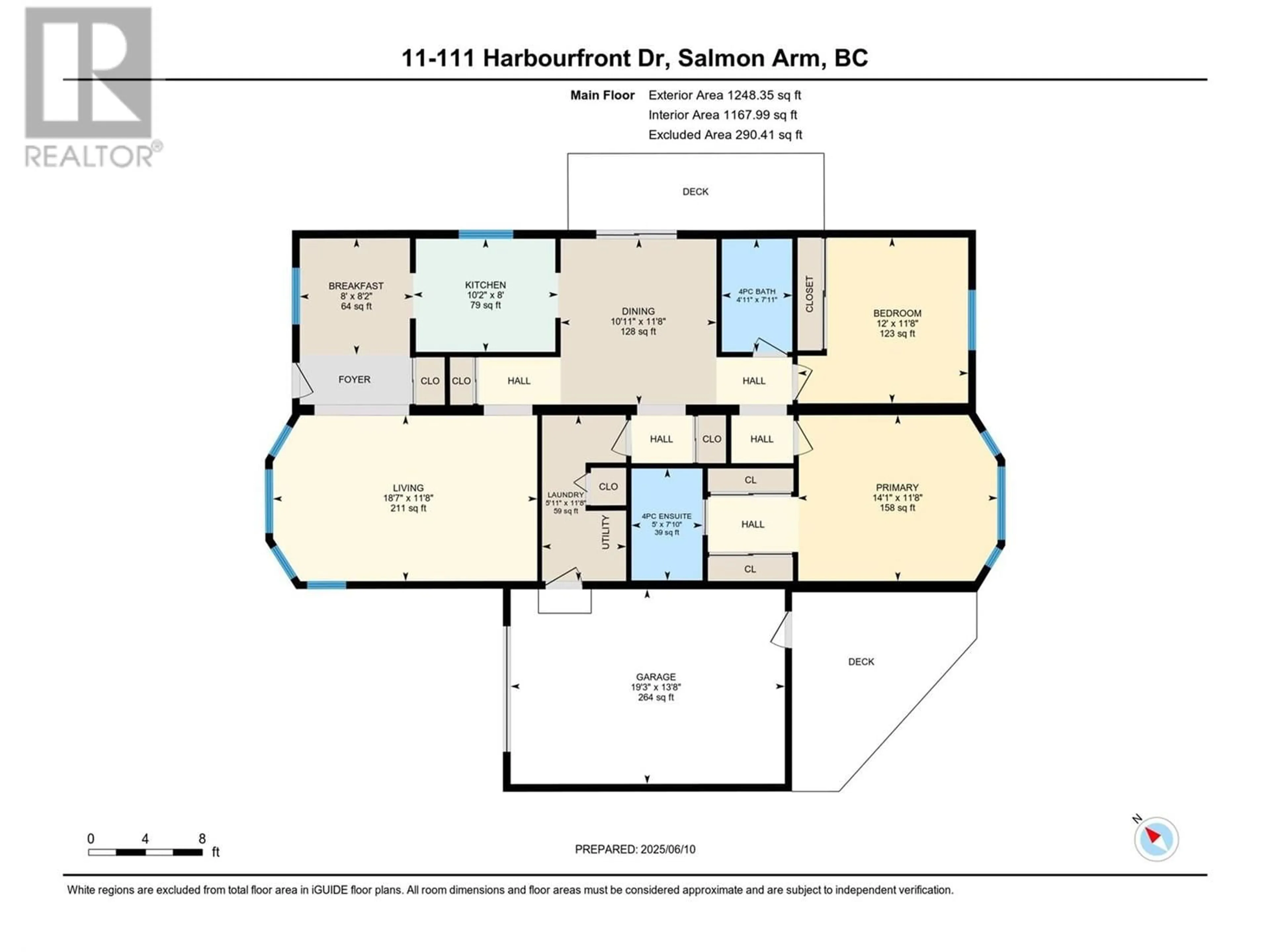 Floor plan for 11 - 111 HARBOURFRONT DRIVE NORTHWEST, Salmon Arm British Columbia V1E1A3