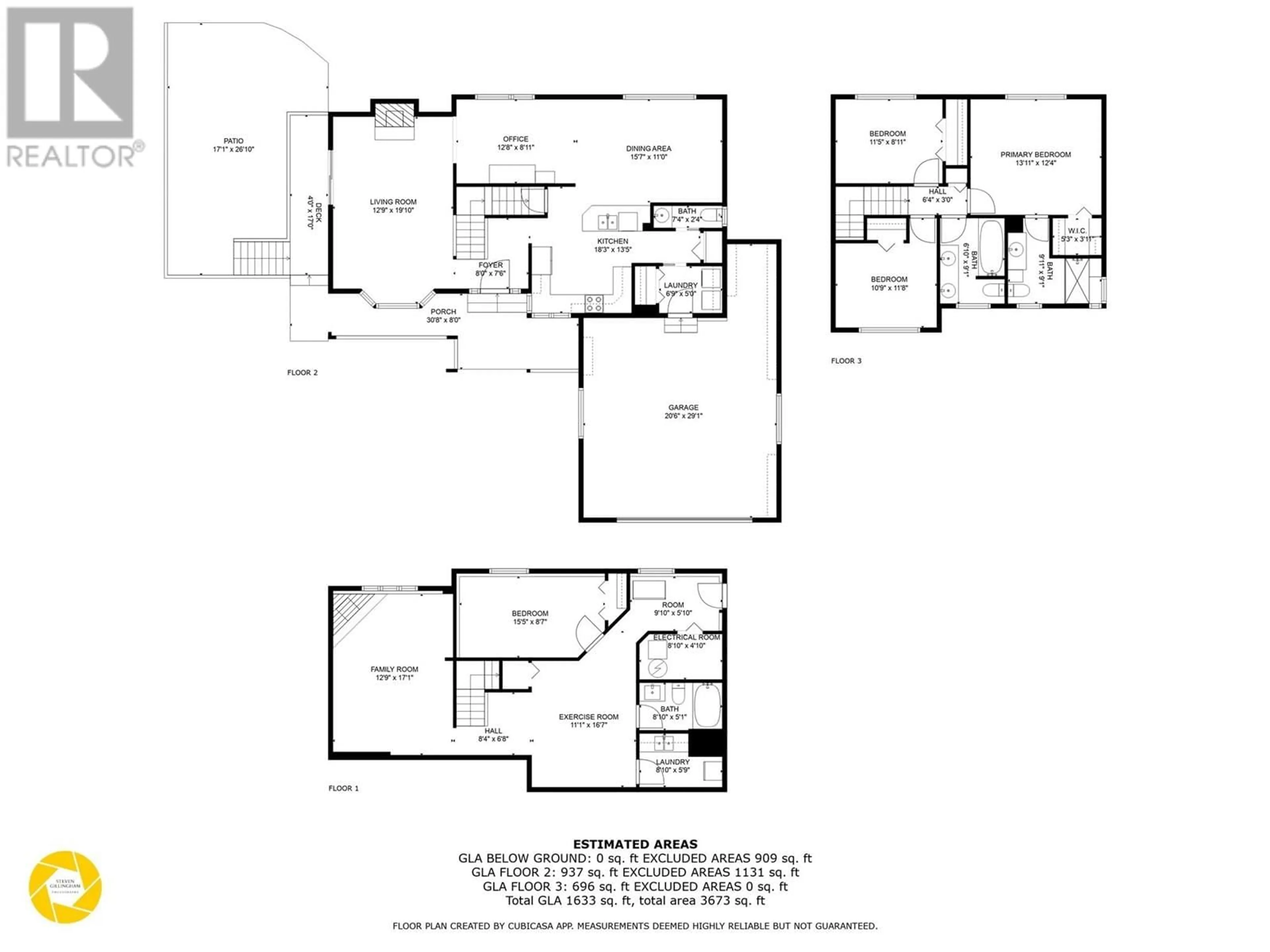 Floor plan for 3225 HARGRAVES PLACE, Kamloops British Columbia V2B8H3