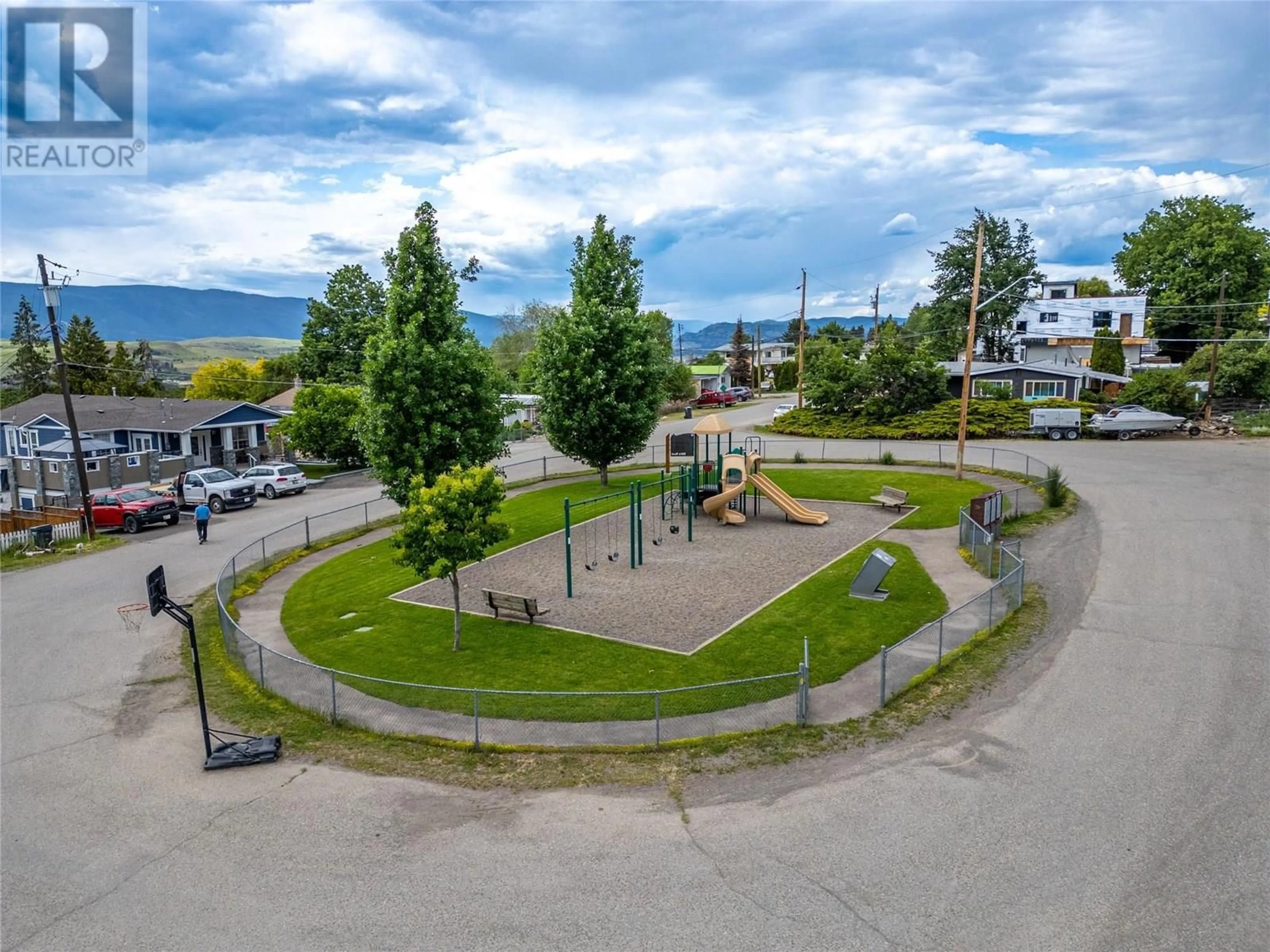 A pic from outside/outdoor area/front of a property/back of a property/a pic from drone, mountain view for 6641 GIBBS ROAD, Vernon British Columbia V1B3T2