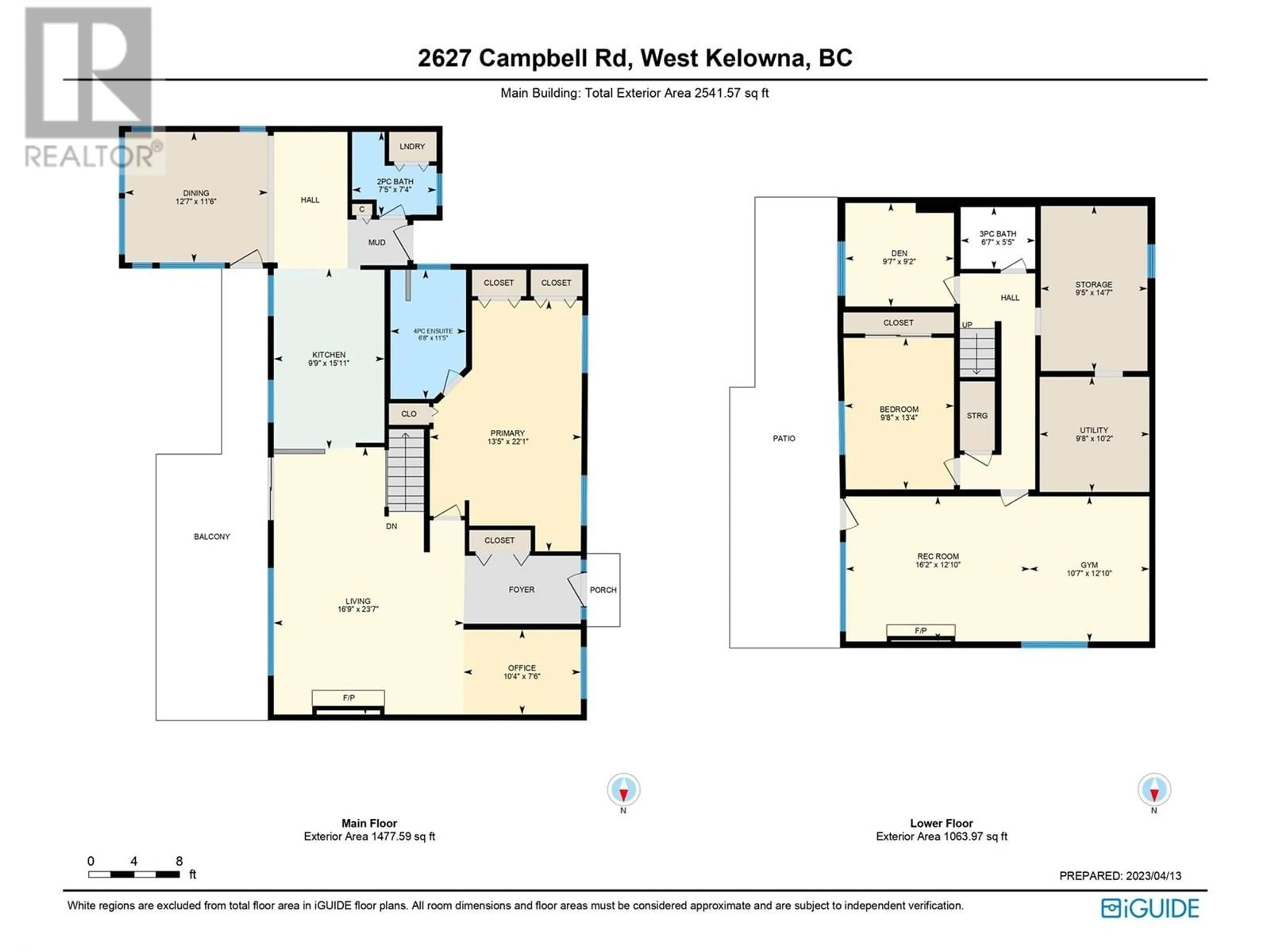 Floor plan for 2627 CAMPBELL ROAD, West Kelowna British Columbia V1Z1T1