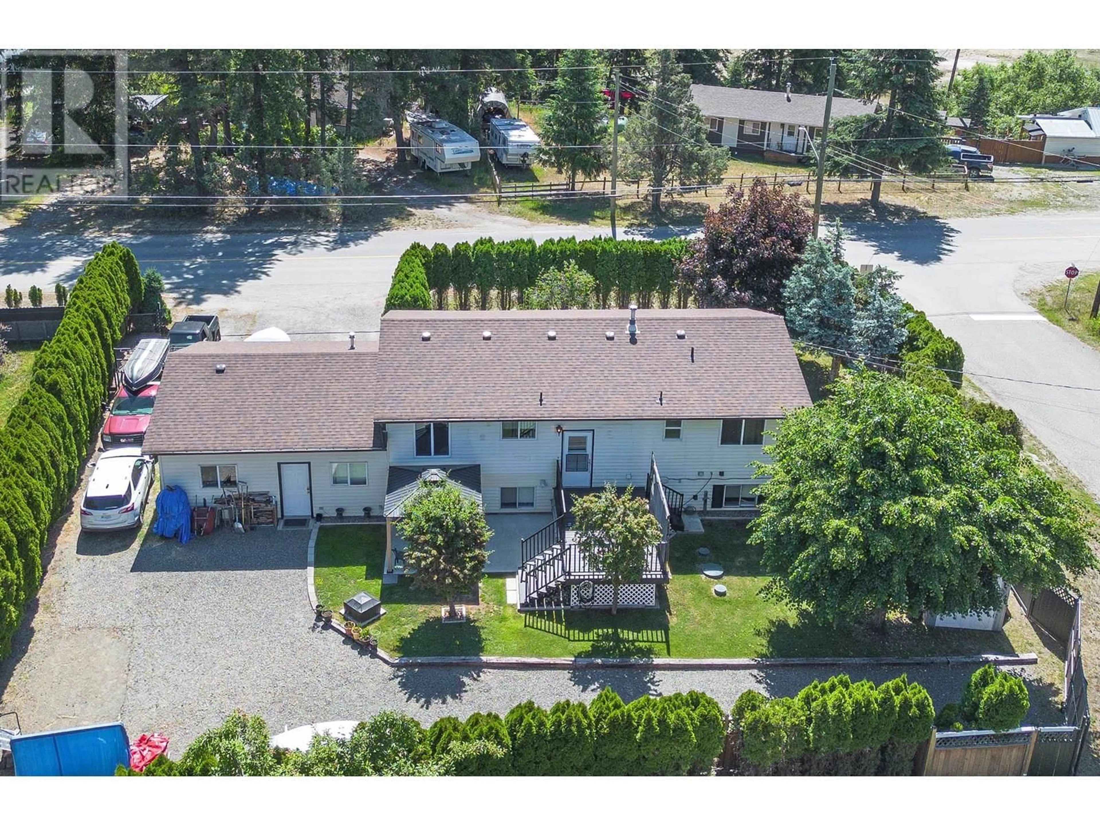 A pic from outside/outdoor area/front of a property/back of a property/a pic from drone, street for 629 BARRIERE LAKES ROAD, Barriere British Columbia V0E1E0