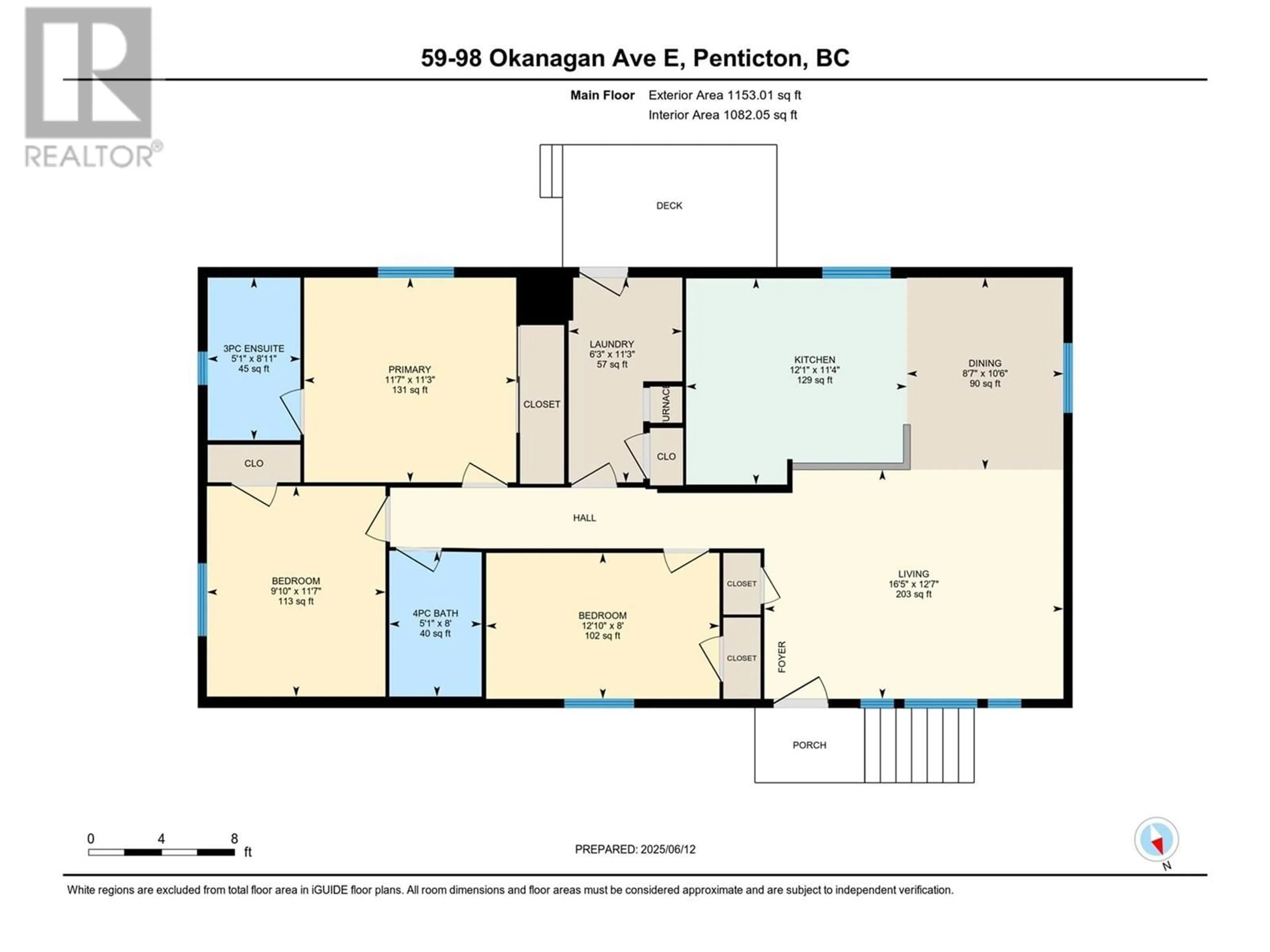 Floor plan for 59 - 98 OKANAGAN AVENUE, Penticton British Columbia V2A3J5