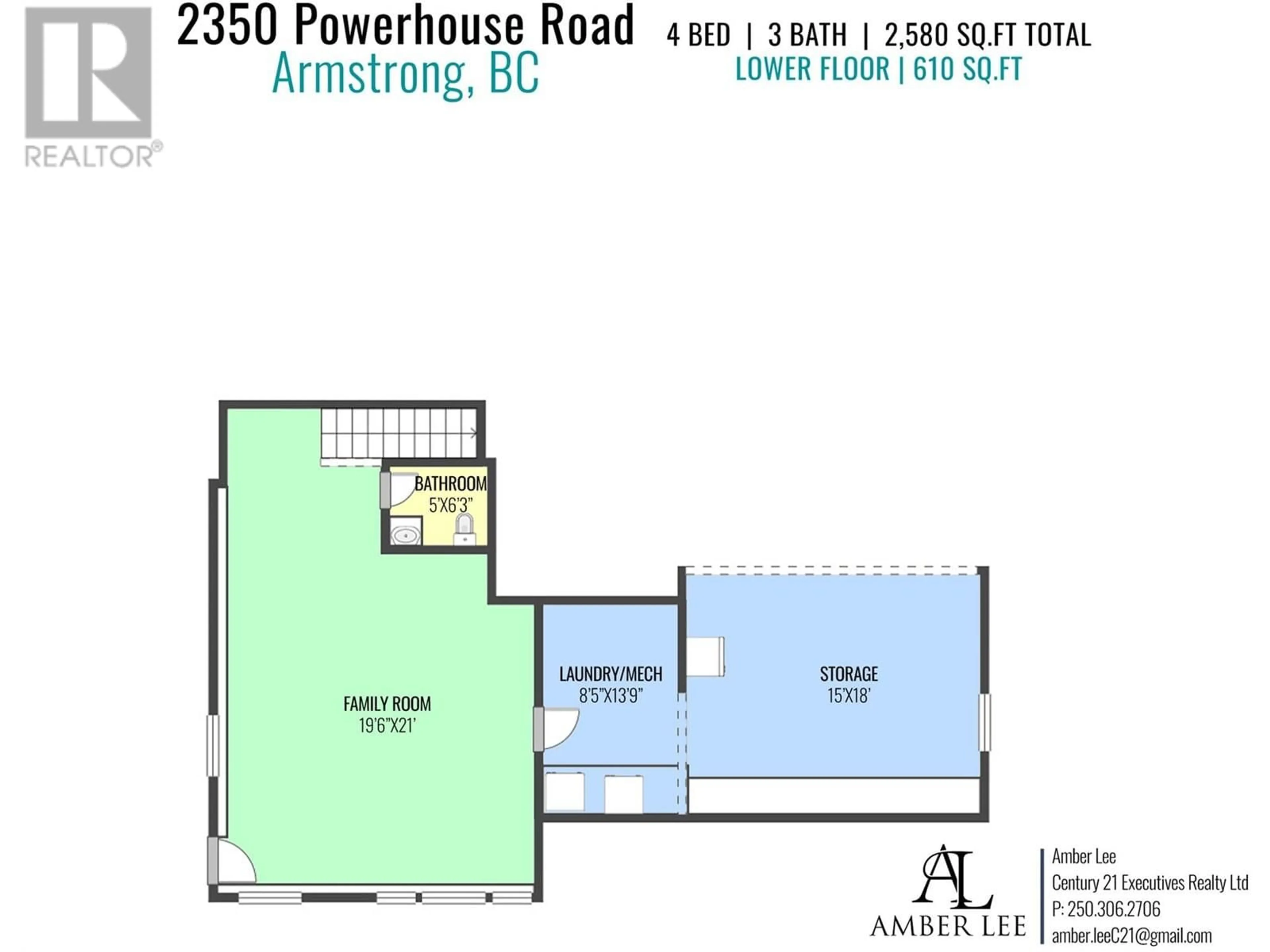 Floor plan for 2350 POWERHOUSE ROAD, Armstrong British Columbia V0E1B8