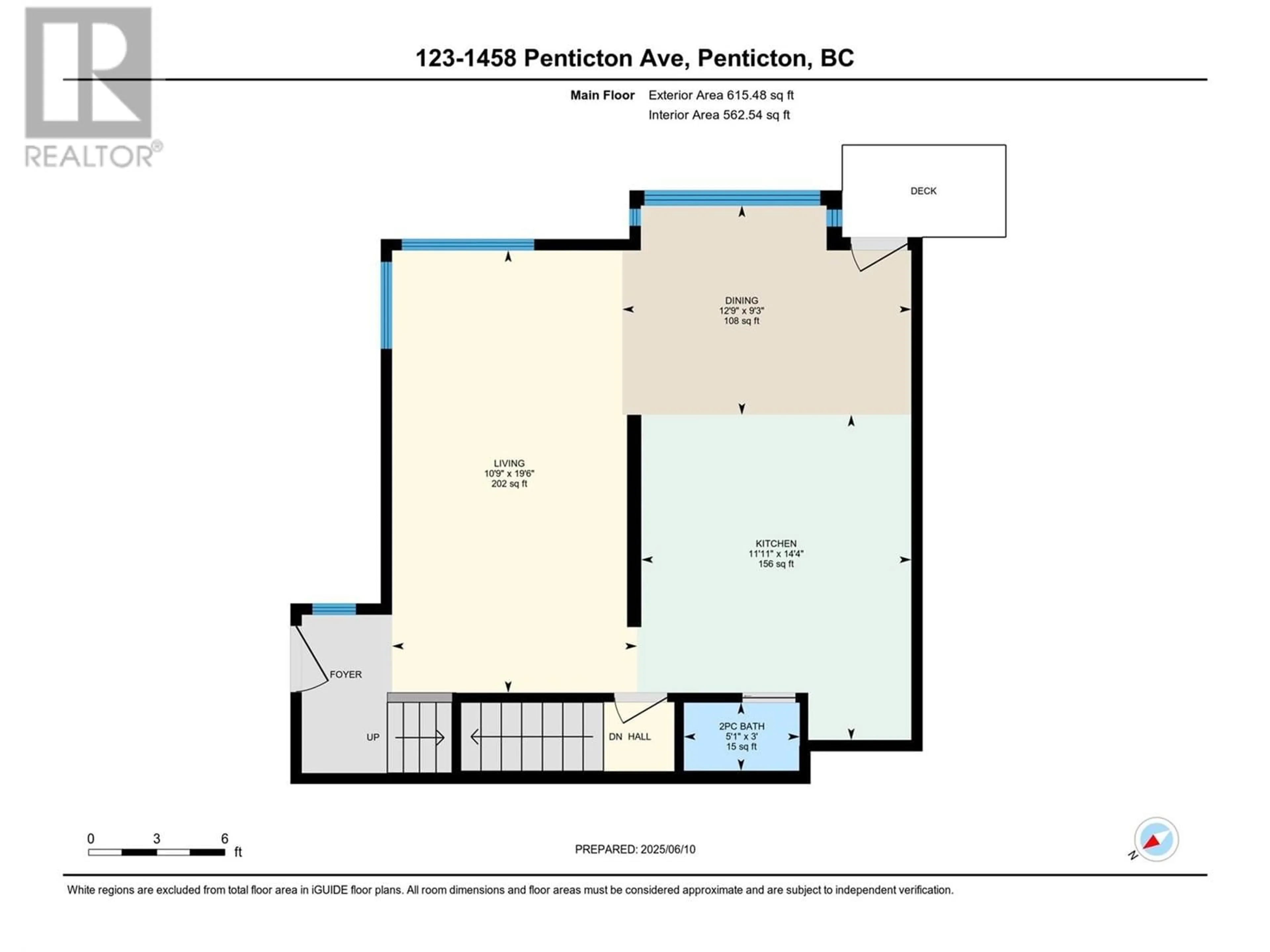 Floor plan for 123 - 1458 PENTICTON AVENUE, Penticton British Columbia V2A8L3