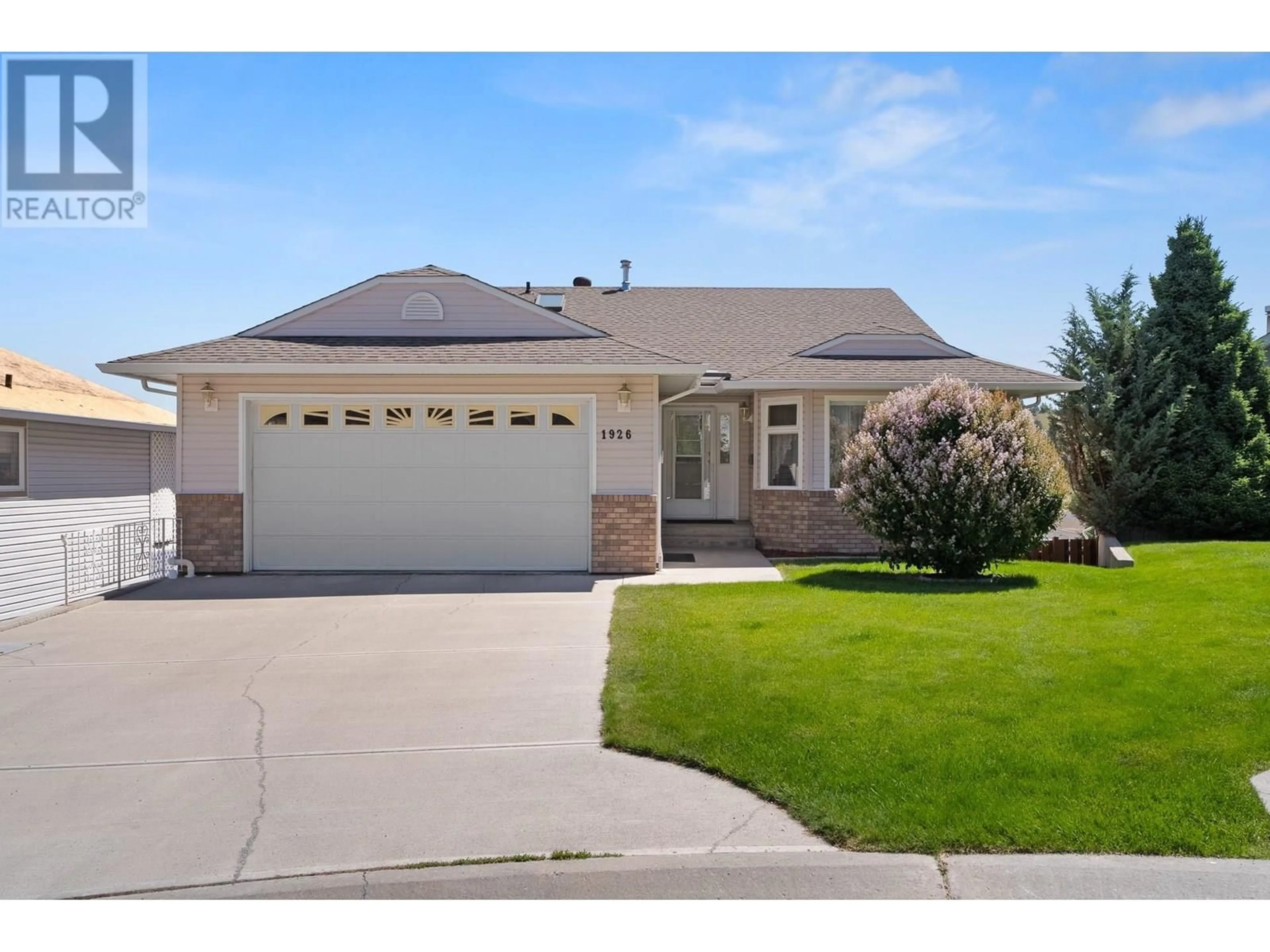 Home with vinyl exterior material, street for 1926 ENGLEMANN COURT, Kamloops British Columbia V1S1X9
